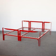 Lit italien Afra Tobia Scarpa du milieu du siècle dernier des années 70