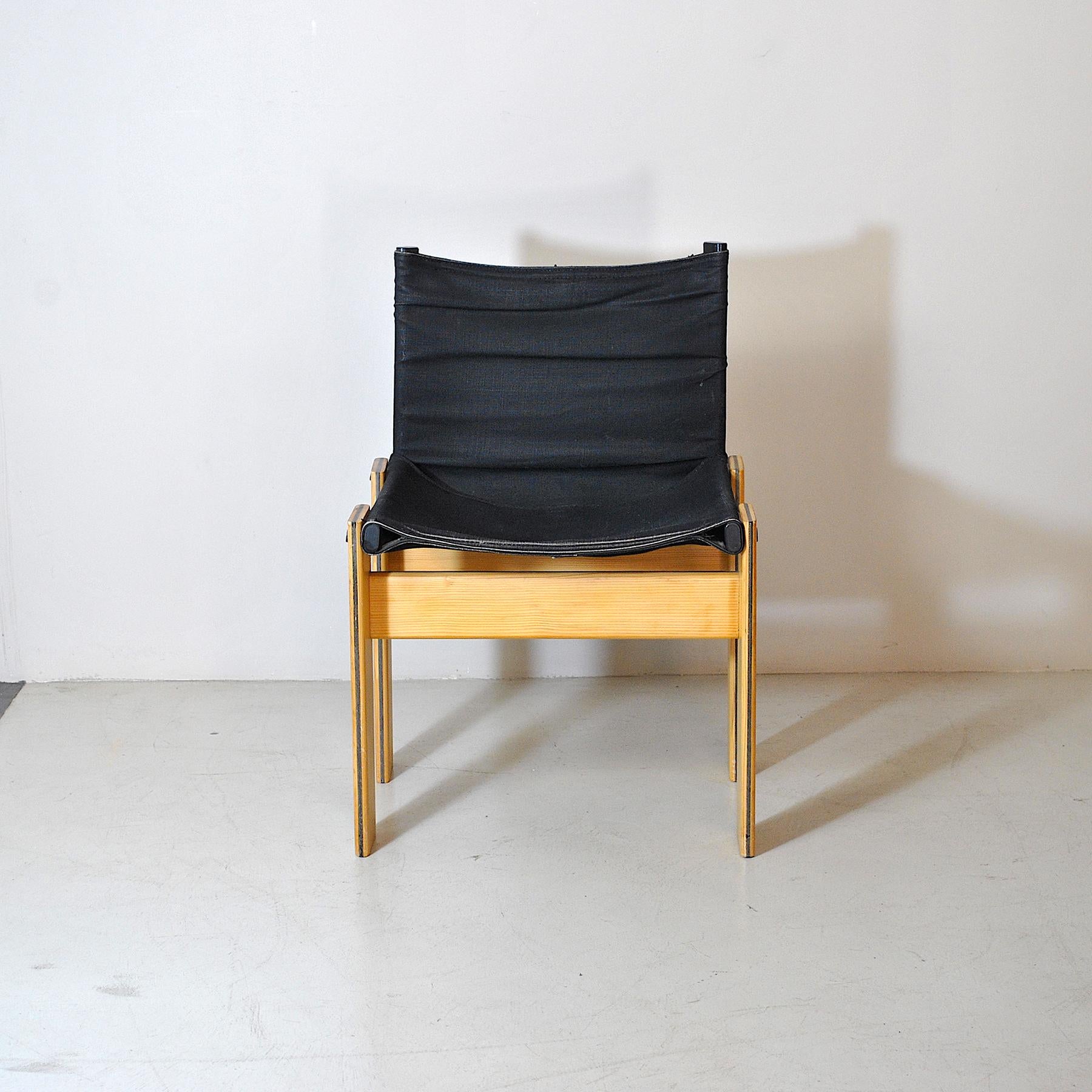 Afra & Tobia Scarpa Italian Midcentury Chair 70's In Good Condition In bari, IT