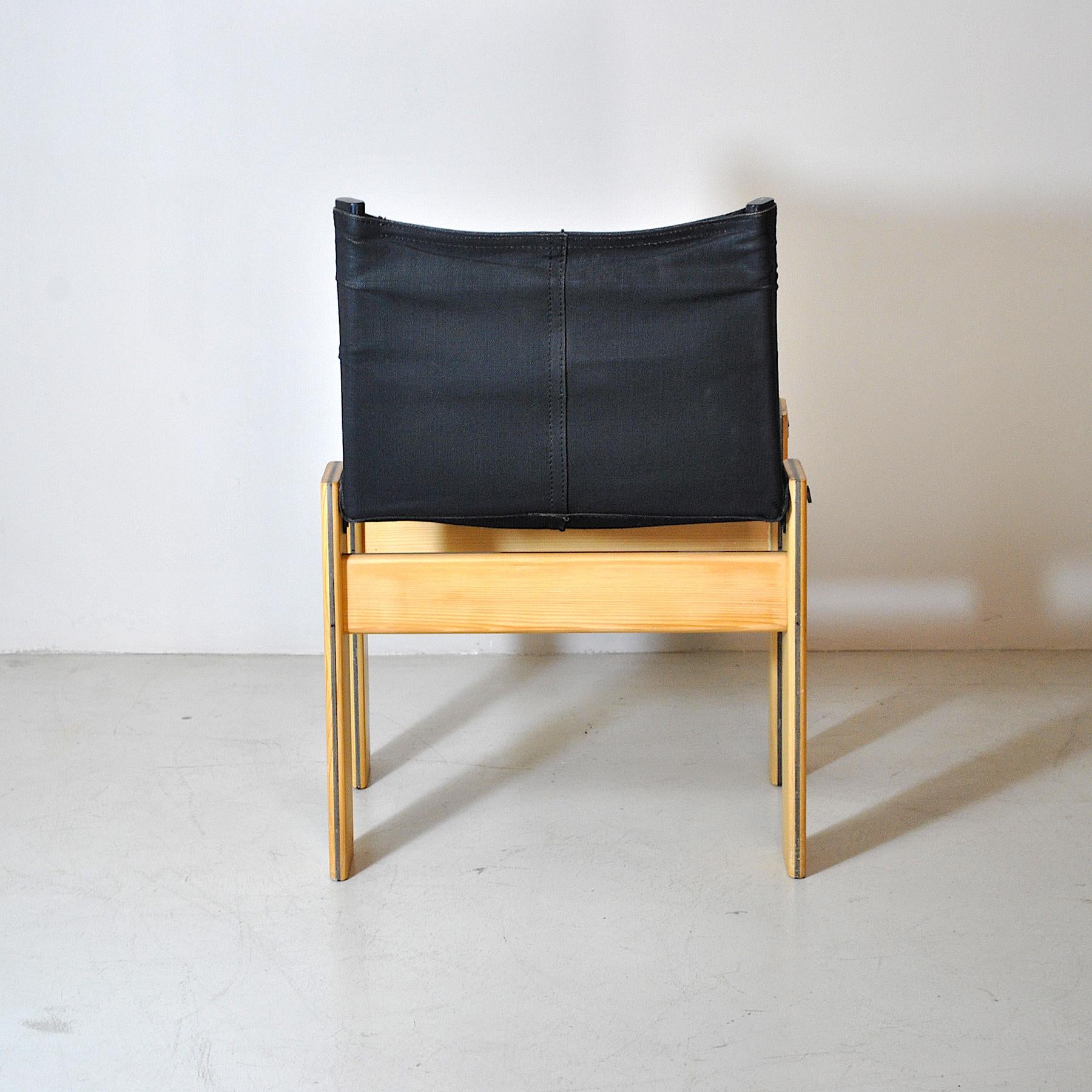 Textile Afra & Tobia Scarpa Italian Midcentury Chair 70's