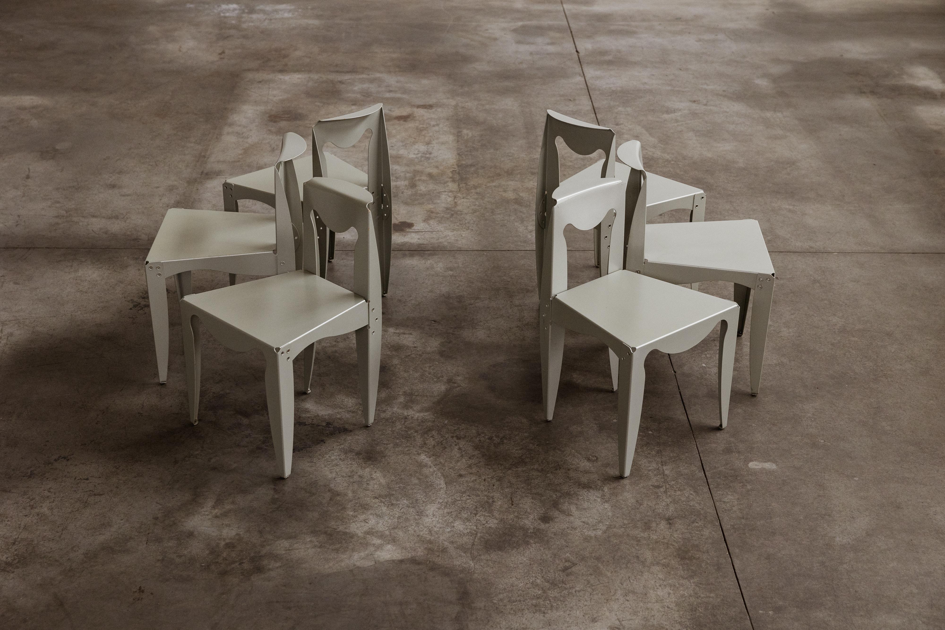 Aluminium Chaises de salle à manger 