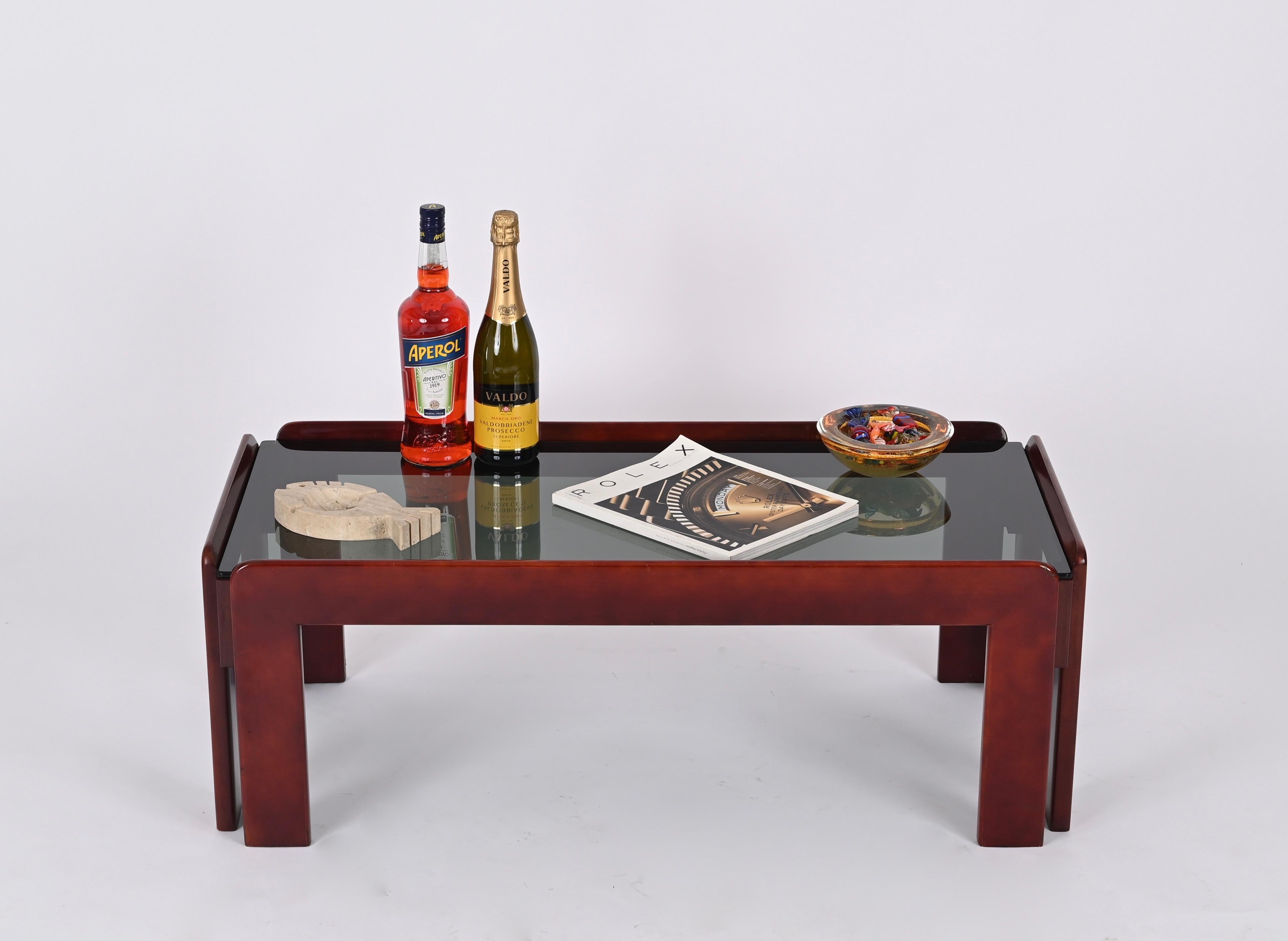 Mid-Century Modern Table basse du milieu du siècle dernier d'Afra & Tobia Scarpa pour Cassina, Italie, années 1960 en vente