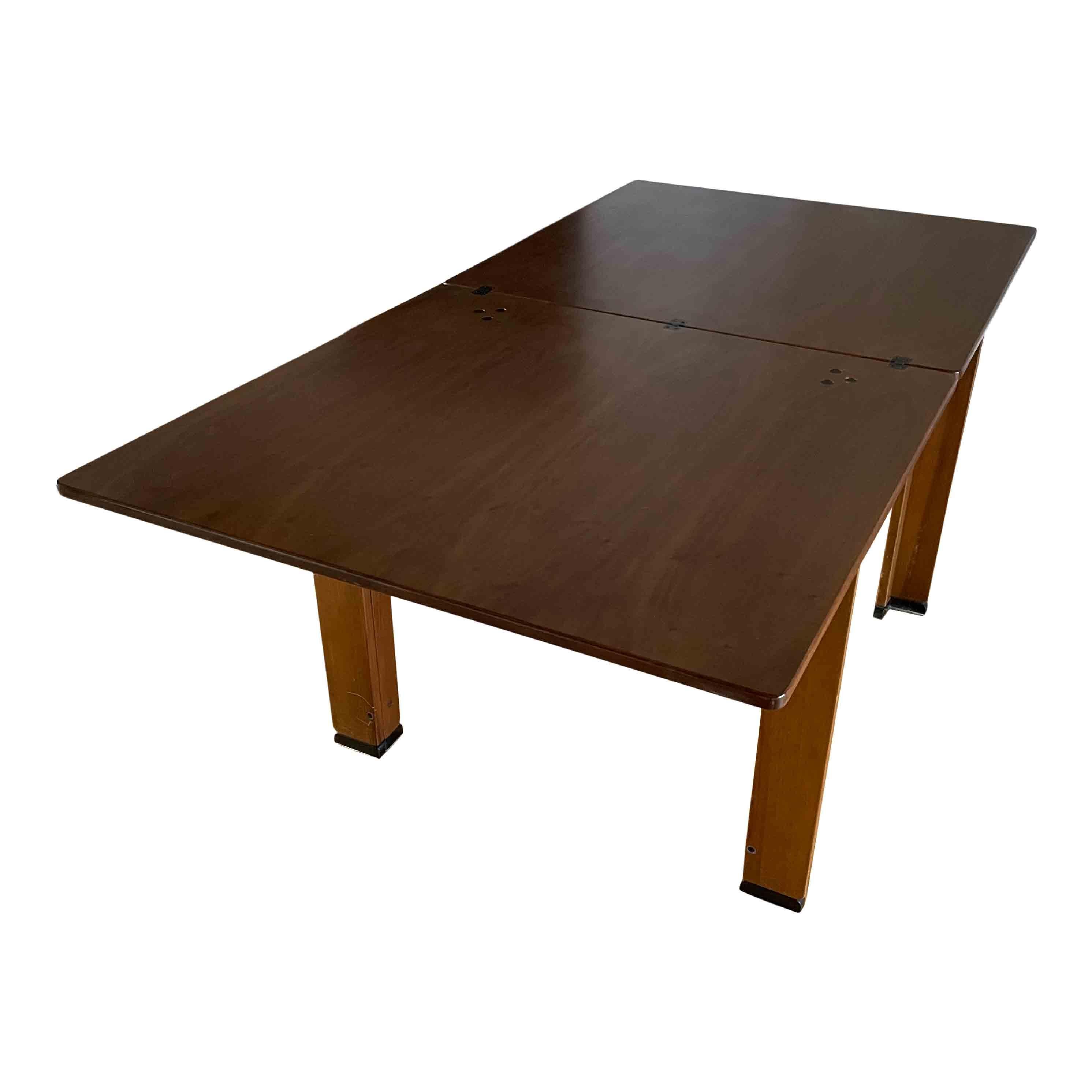 Afra & Tobia Scarpa Midcentury “778” Extensible Dining Table for Cassina, 1967 In Good Condition For Sale In Vicenza, IT