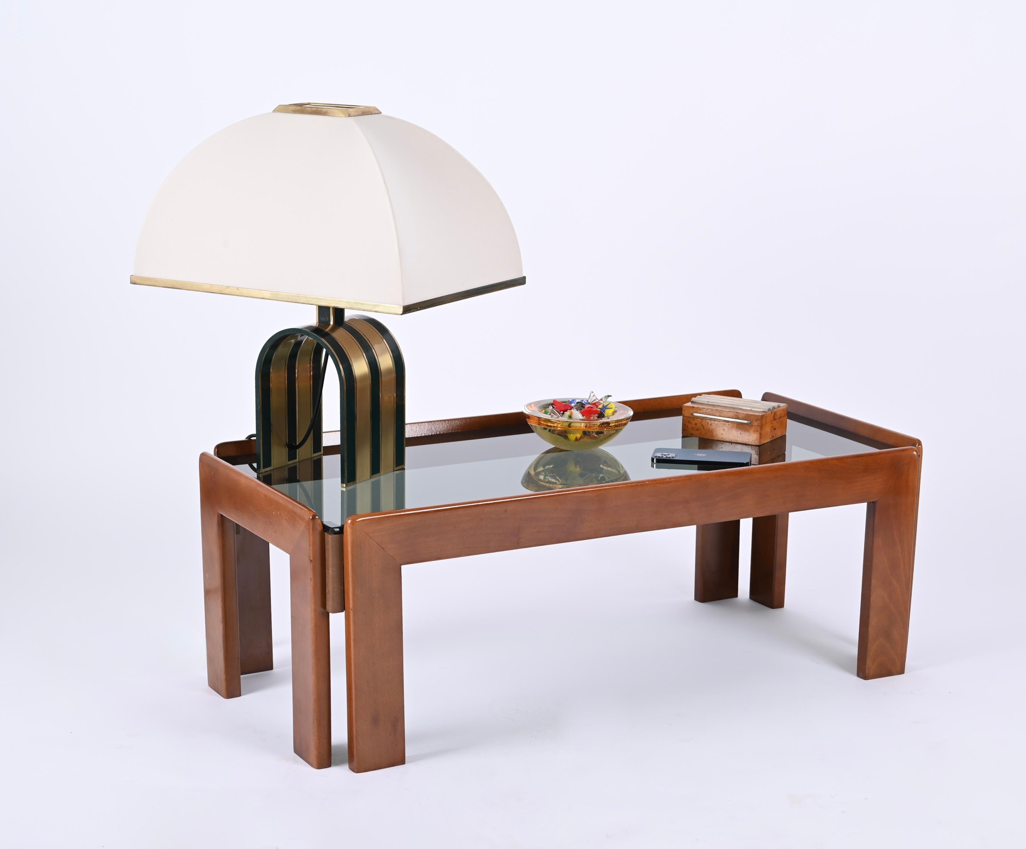 Afra & Tobia Scarpa Mid Century Wood Italian Coffee Table for Cassina, 1960s 6