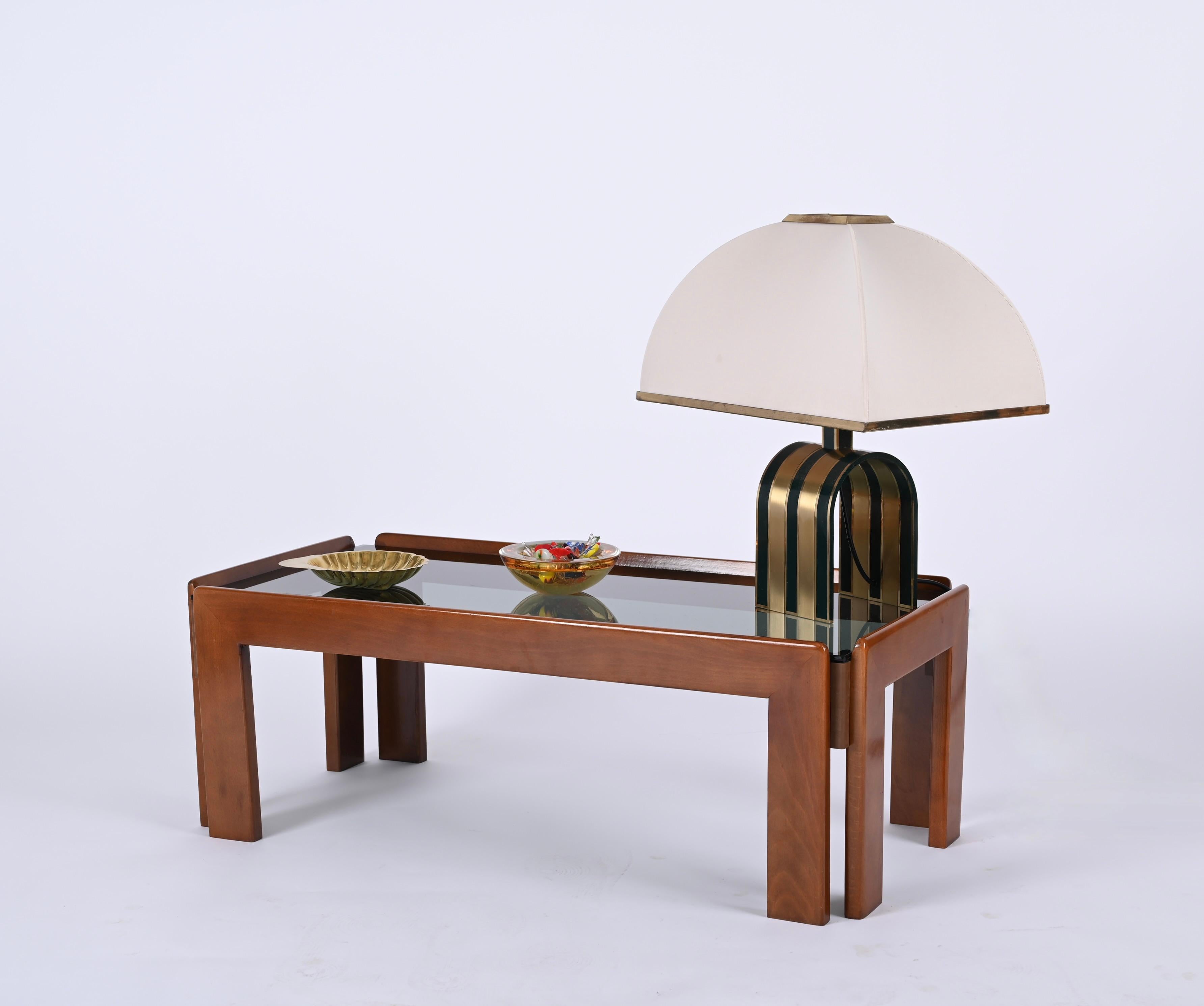 Mid-20th Century Afra & Tobia Scarpa Mid Century Wood Italian Coffee Table for Cassina, 1960s