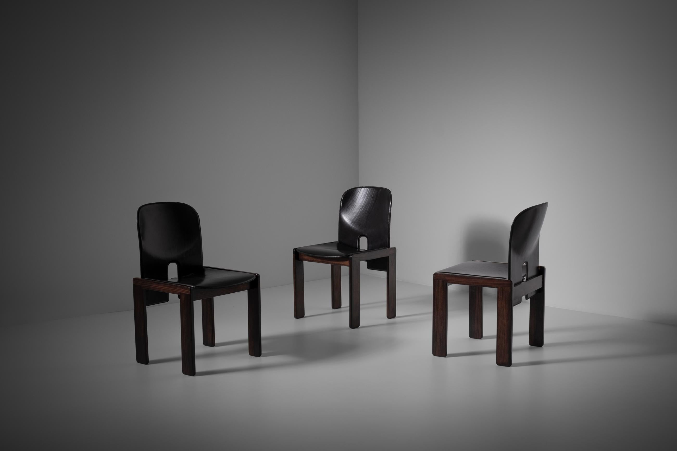 Mid-20th Century Afra & Tobia Scarpa Mod. ‘121’ Dining Chairs, Set of 6