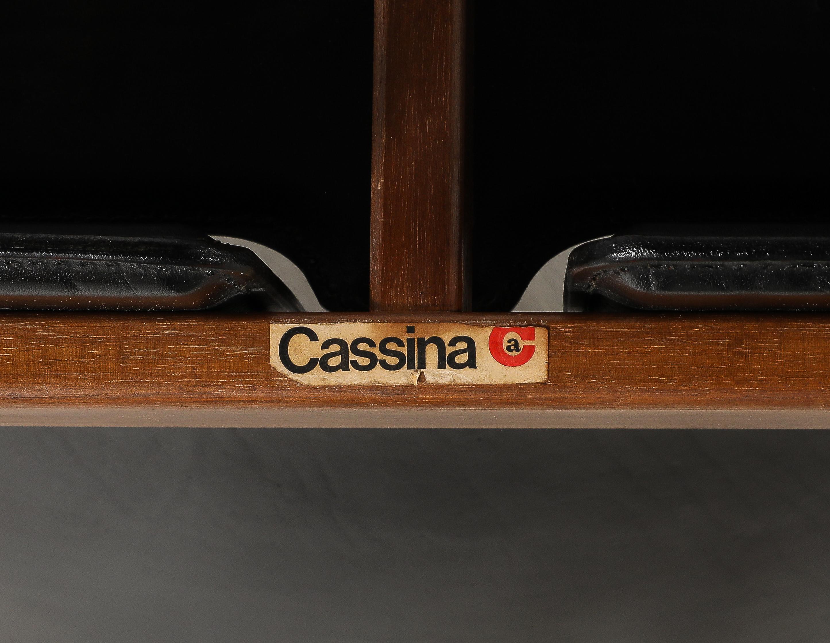 Afra & Tobia Scarpa Modello '121' Set di quattro sedie da pranzo per Cassina, 1965 in vendita 7