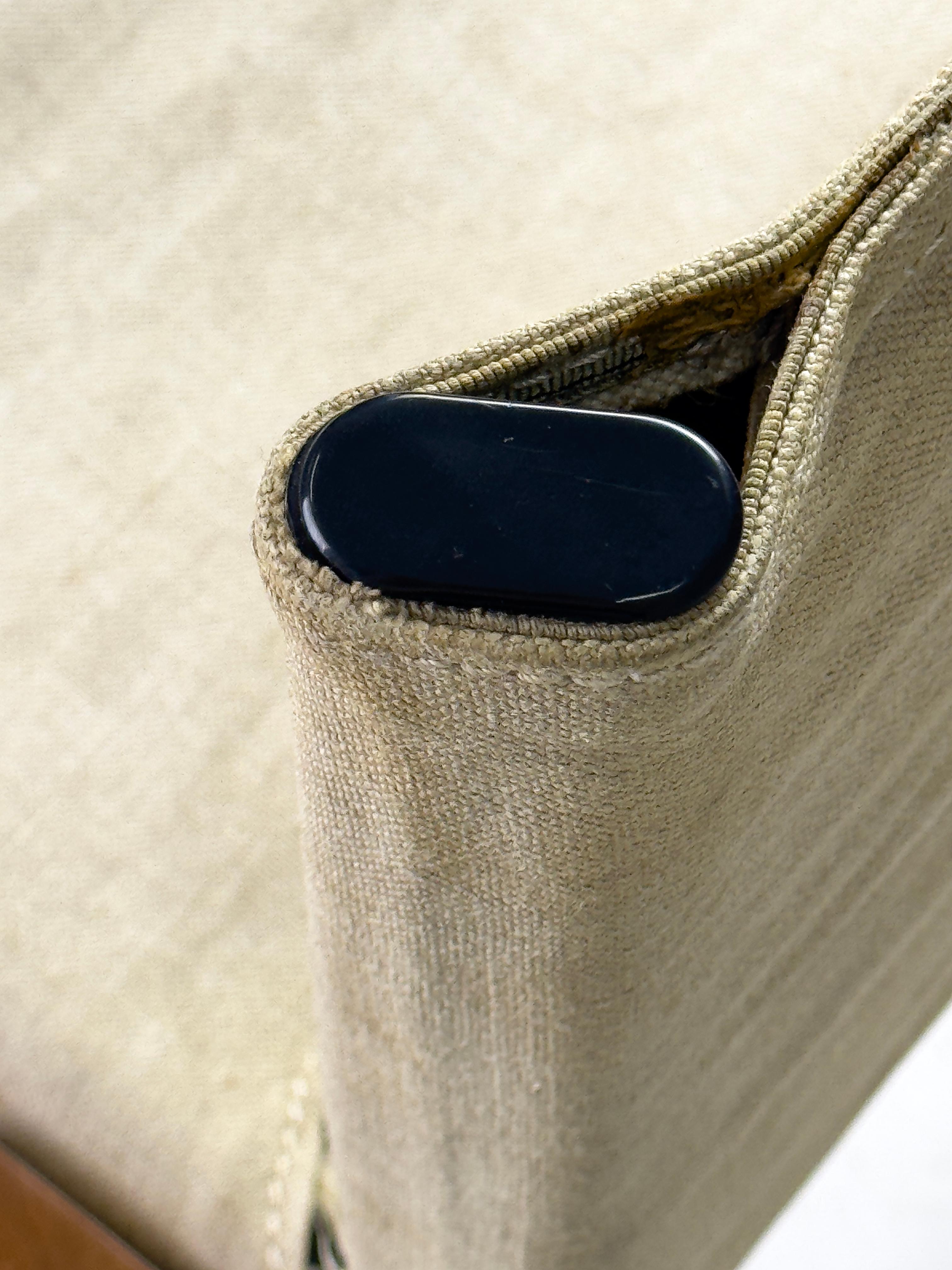 Afra & Tobia Scarpa Monk Chair for Molteni, 1970s – Walnut & Canvas For Sale 8