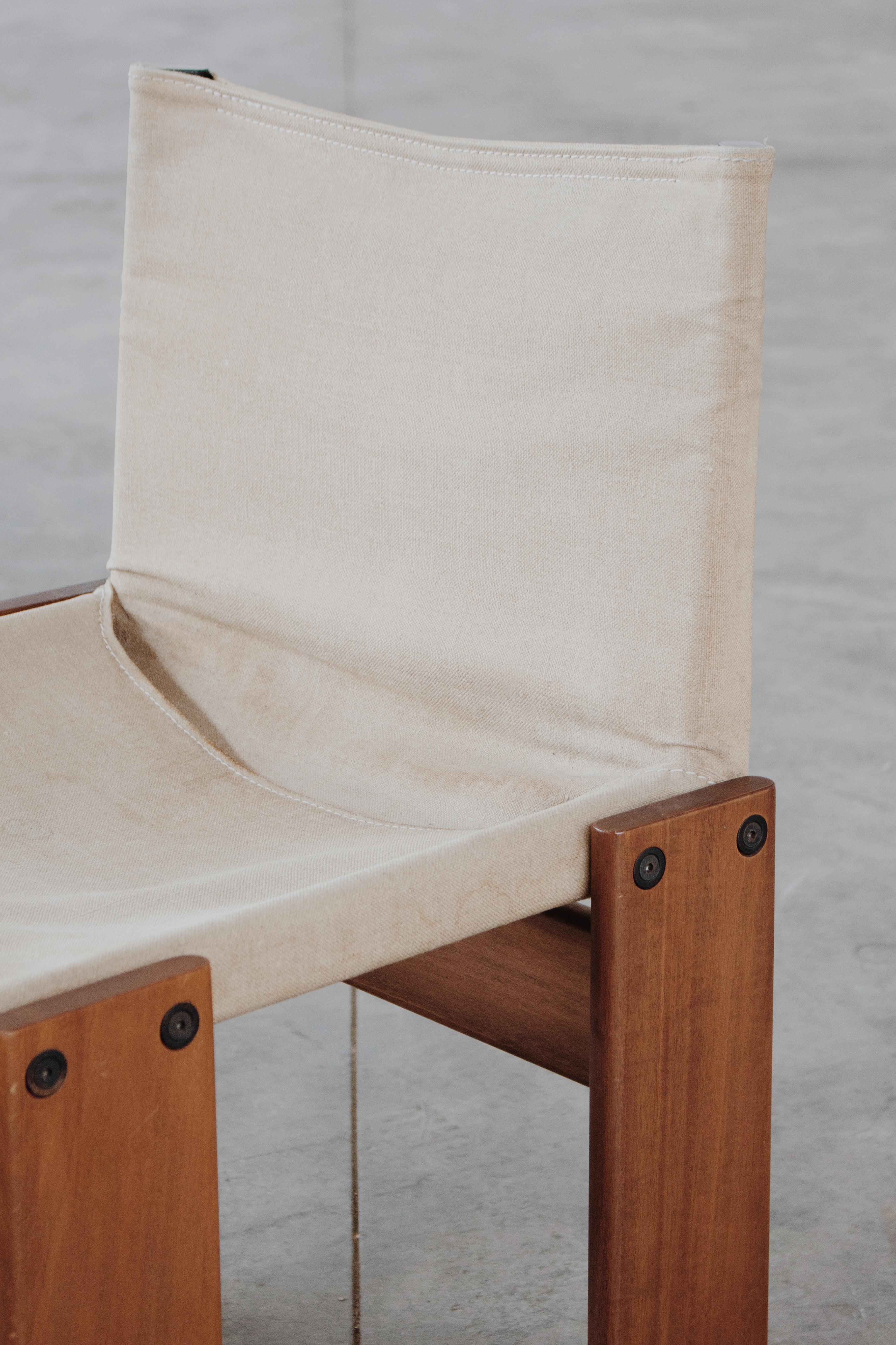 Afra & Tobia Scarpa „Monk“-Stühle für Molteni, 1974, Set von 10 Stühlen im Angebot 2
