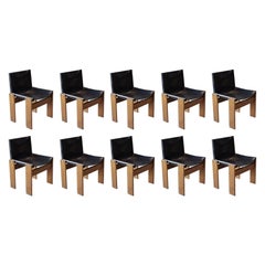 Afra 
Tobia Scarpa "Monk" Chairs for Molteni, 1974, Set of 10