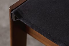 Afra & Tobia Scarpa "Monk" Chairs for Molteni, Black Canvas, 1974, Set of 8