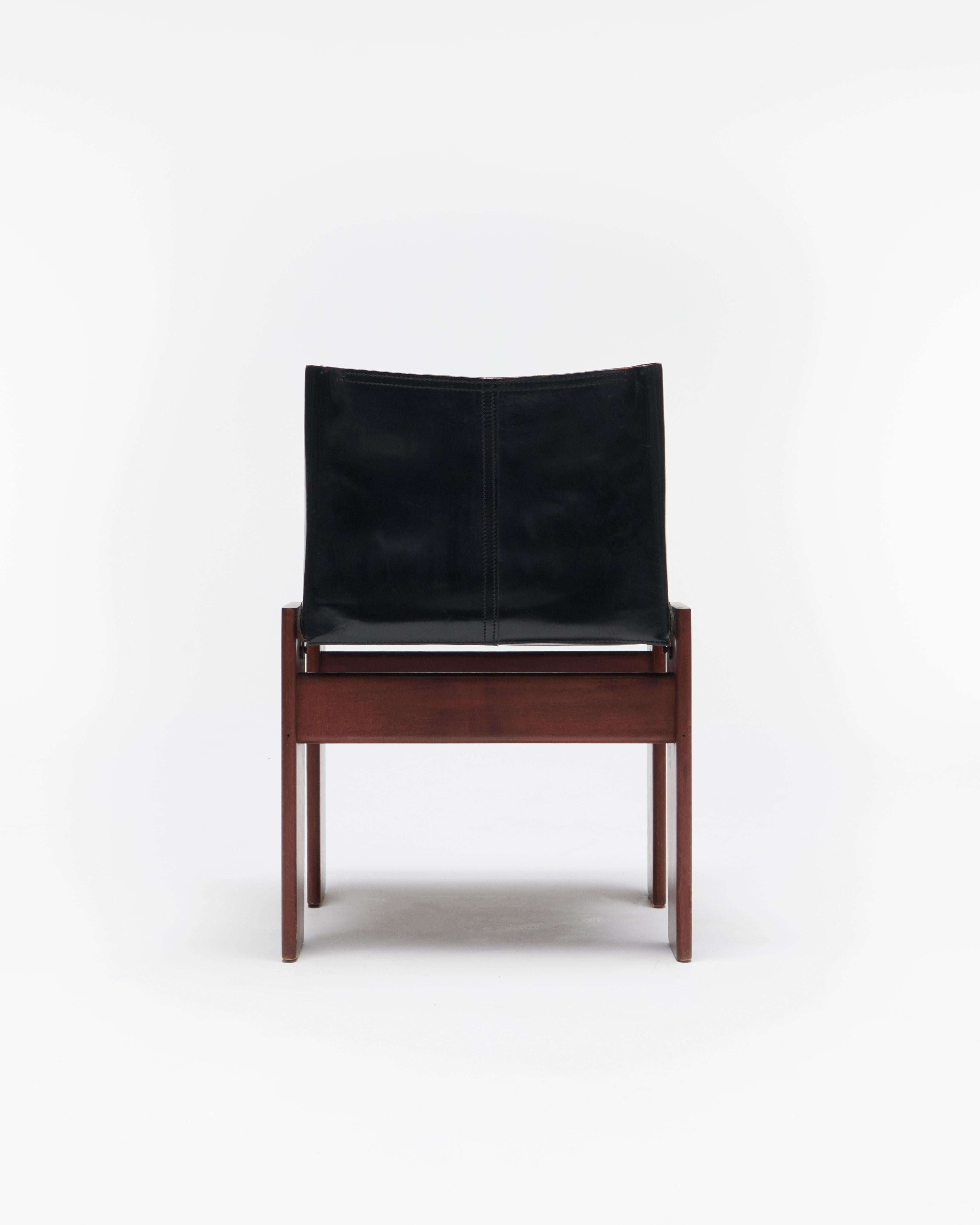 Italian Afra & Tobia Scarpa, 'Monk' Chairs, Molteni, Italy, 1974 For Sale