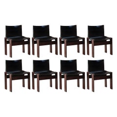 Afra 
Tobia Scarpa "Monk" Dining Chairs for Molteni, 1974, Set of 8