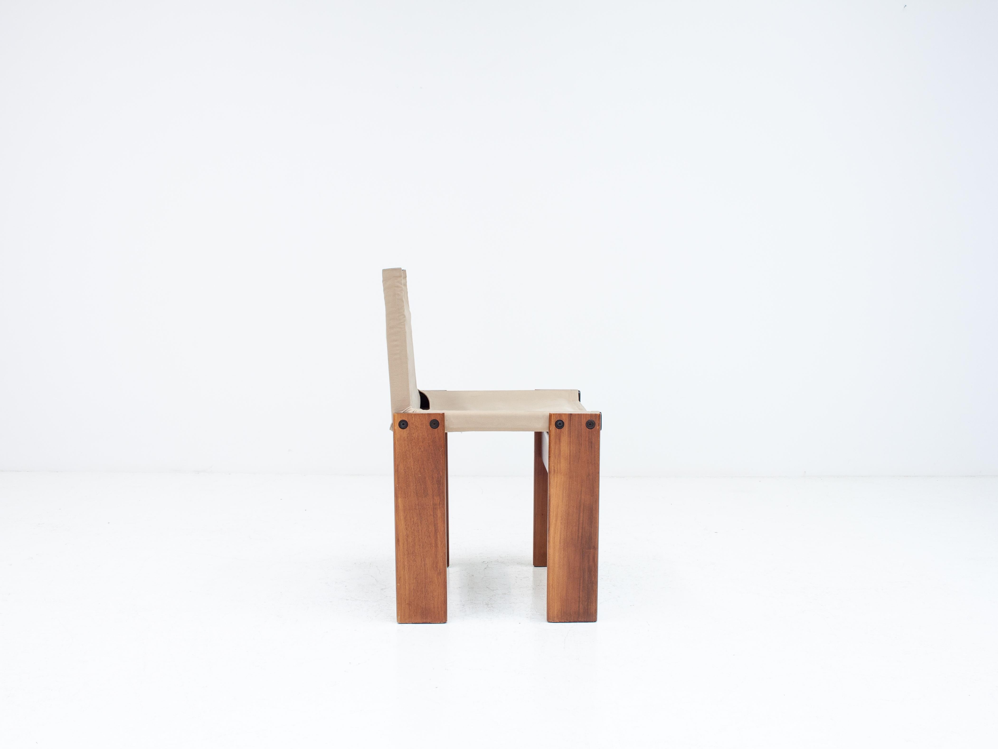 Afra & Tobia Scarpa 'Monk' Dining Chairs & Table for Molteni, Italy, 1974 12