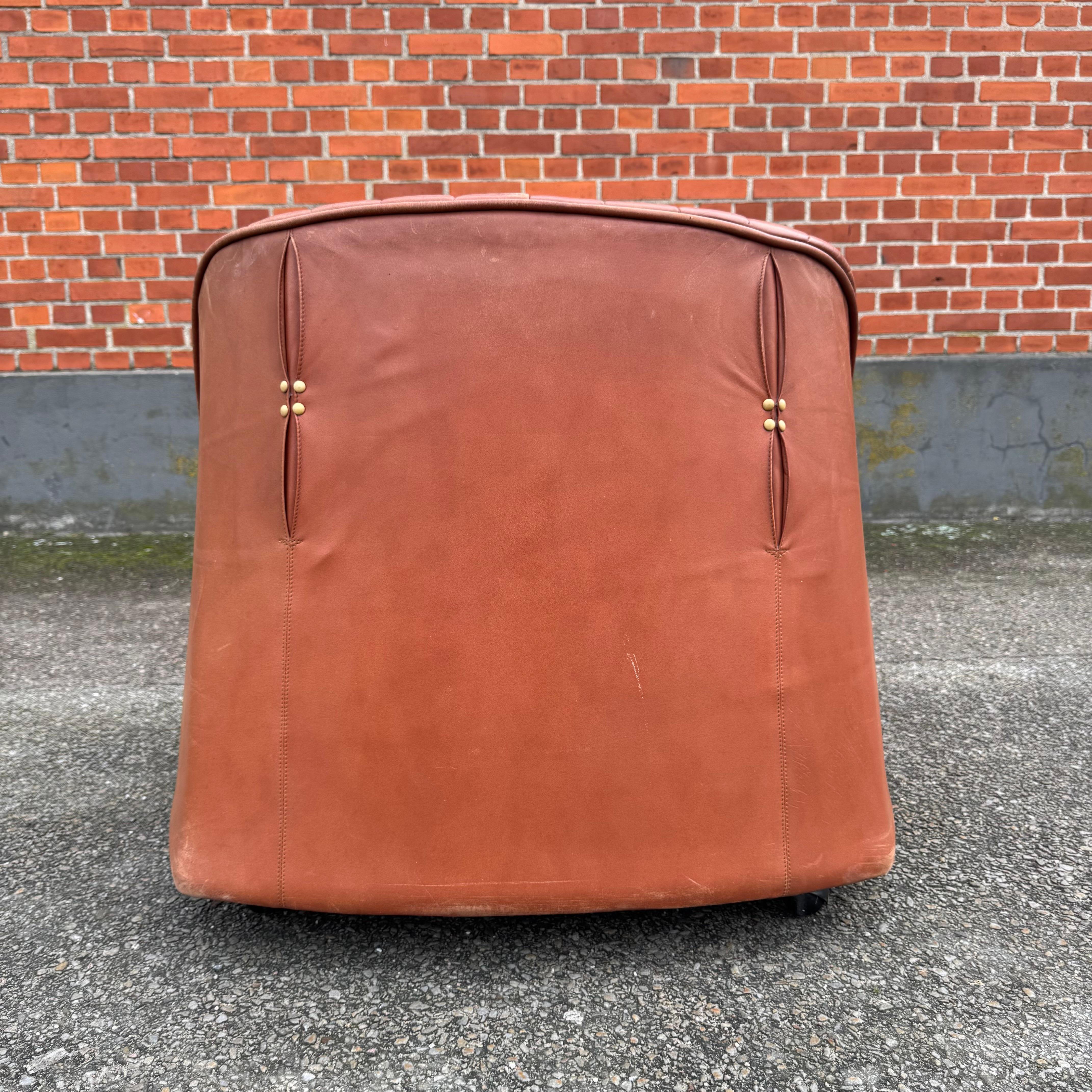 Late 20th Century Afra & Tobia Scarpa Natural Leather 
