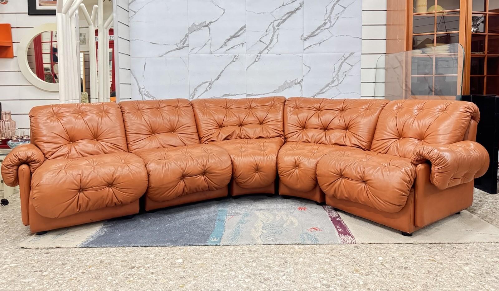 Italian Afra & Tobia Scarpa In The 70s Modular Sofa Coronado Style For Sale