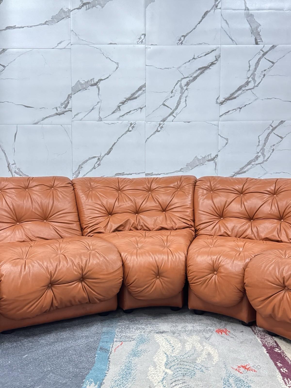 Afra & Tobia Scarpa In The 70s Modular Sofa Coronado Style For Sale 1