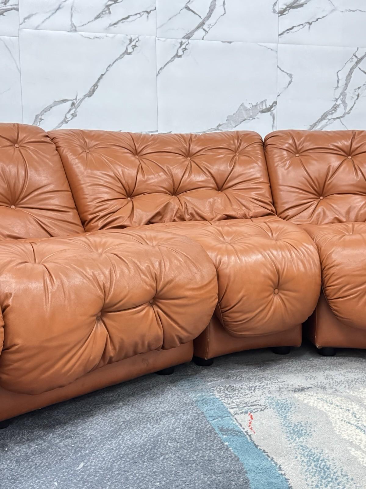 Afra & Tobia Scarpa In The 70s Modular Sofa Coronado Style For Sale 3