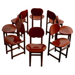 Chaises de salle à manger New Harmony d'Afra & Tobia Scarpa pour Maxalto, 1987, lot de 8