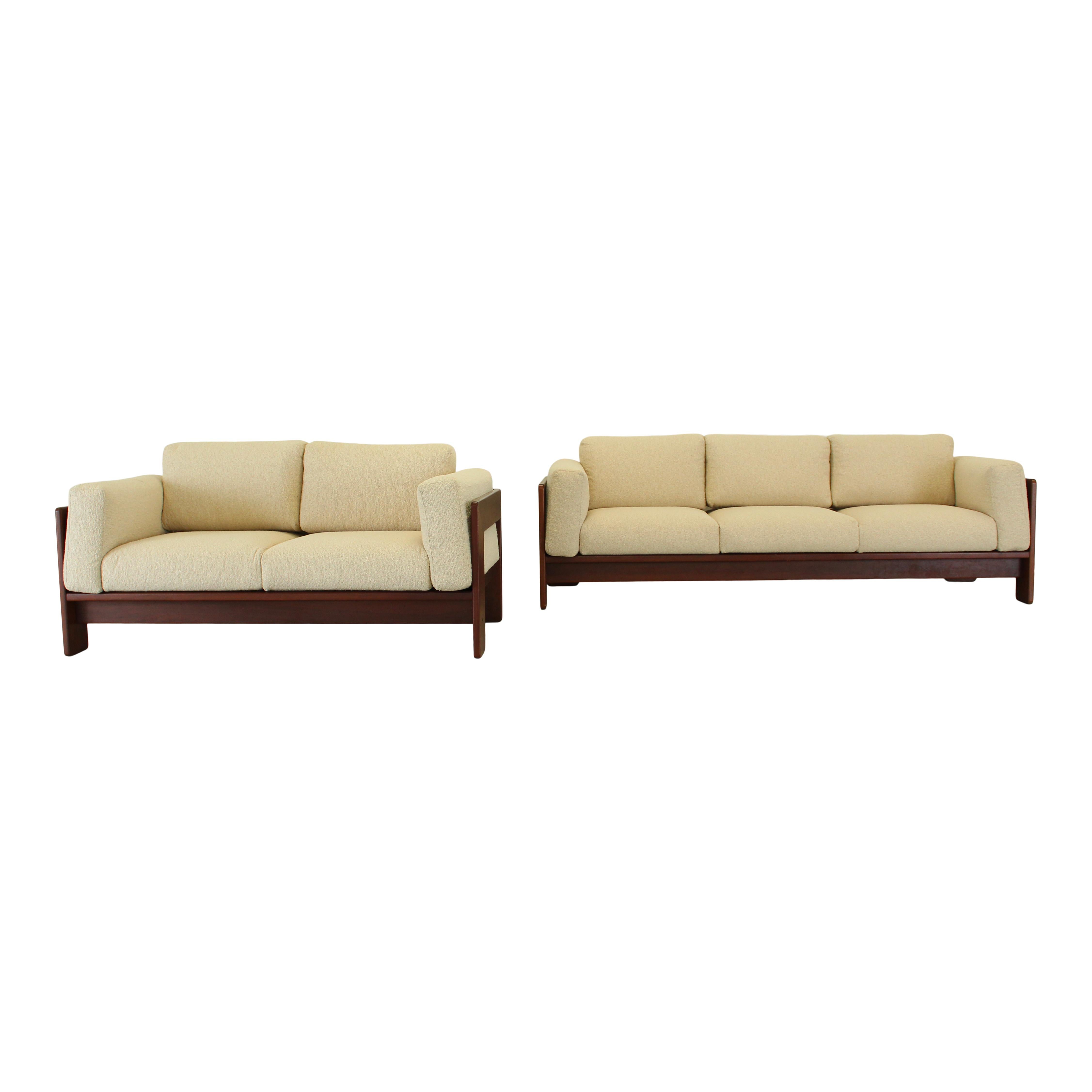 italien Afra & Tobia Scarpa Ensemble de salon Bastiano en bouclier blanc cassé pour Gavina, 1966 en vente