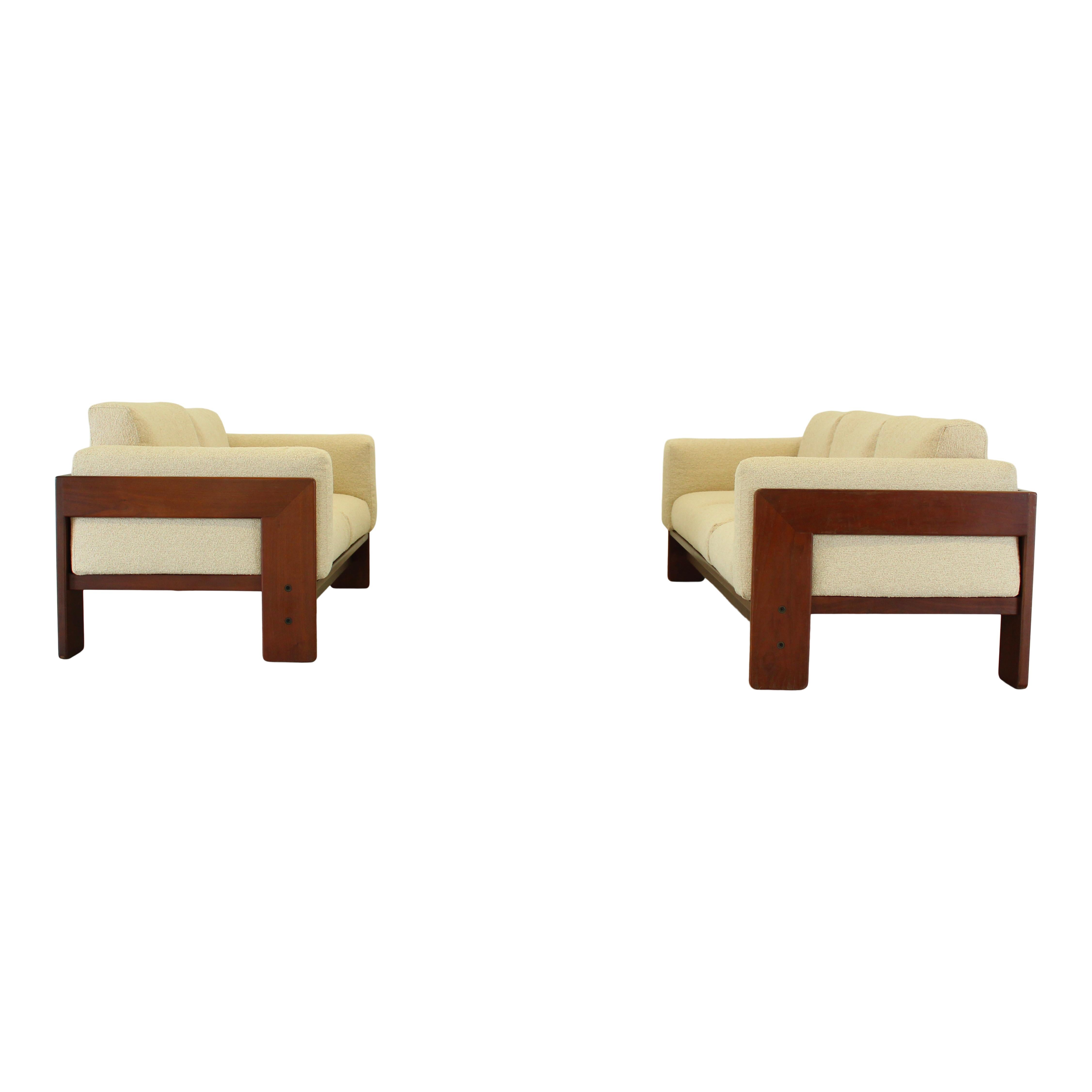 Milieu du XXe siècle Afra & Tobia Scarpa Ensemble de salon Bastiano en bouclier blanc cassé pour Gavina, 1966 en vente