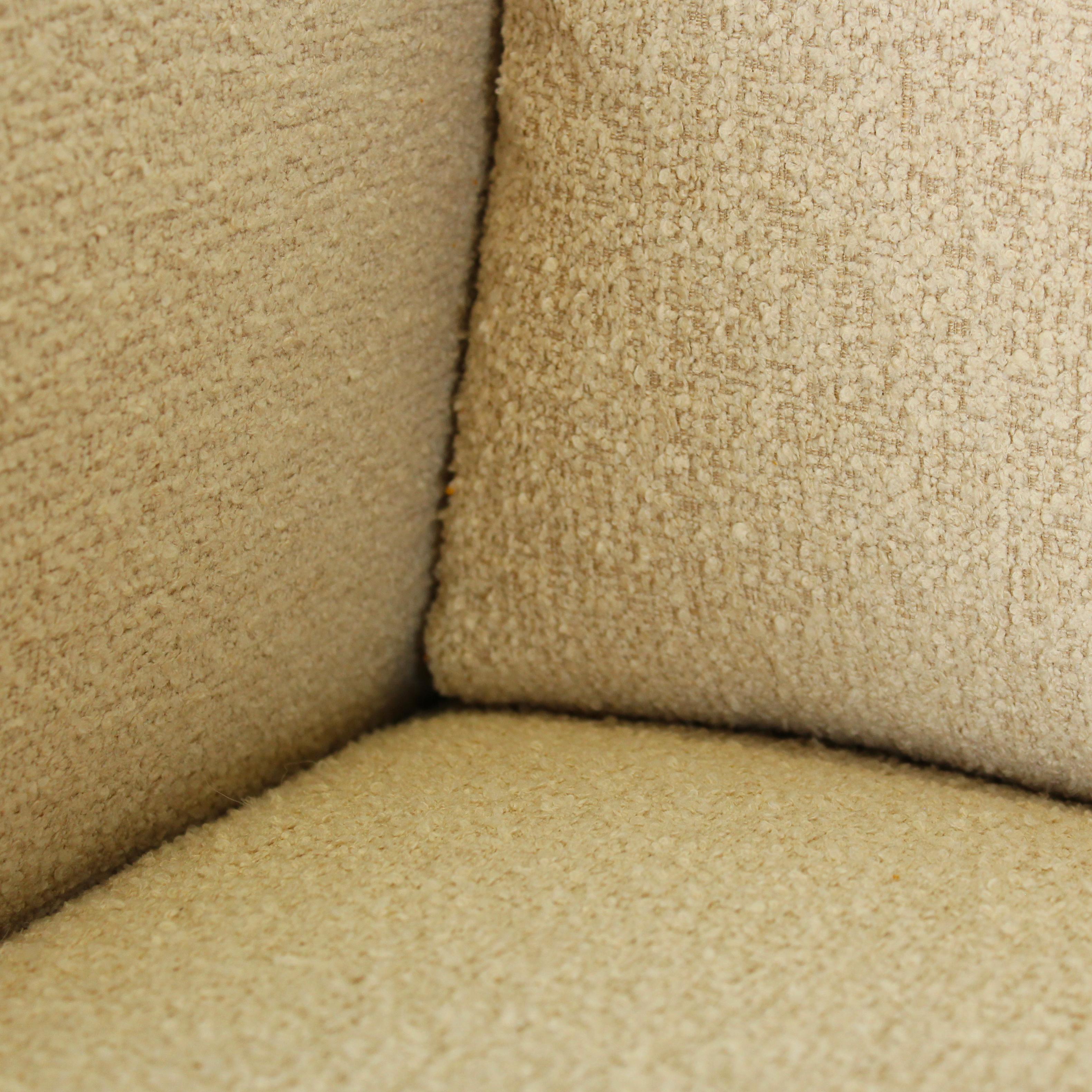 Afra & Tobia Scarpa Off-White Boucle Bastiano Three Seater Sofa for Gavina, 1966 en vente 8