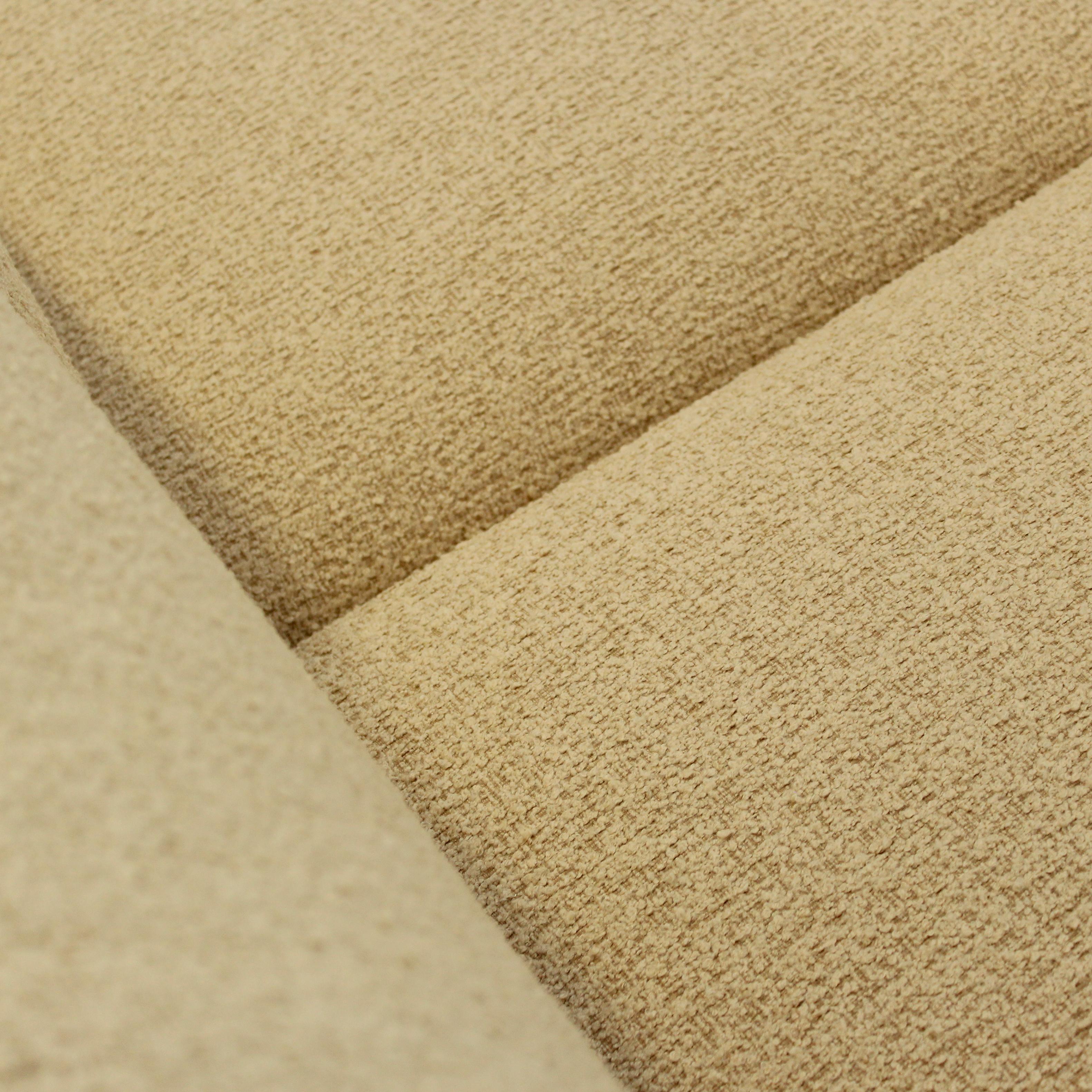 Afra & Tobia Scarpa Off-White Boucle Bastiano Three Seater Sofa for Gavina, 1966 en vente 11