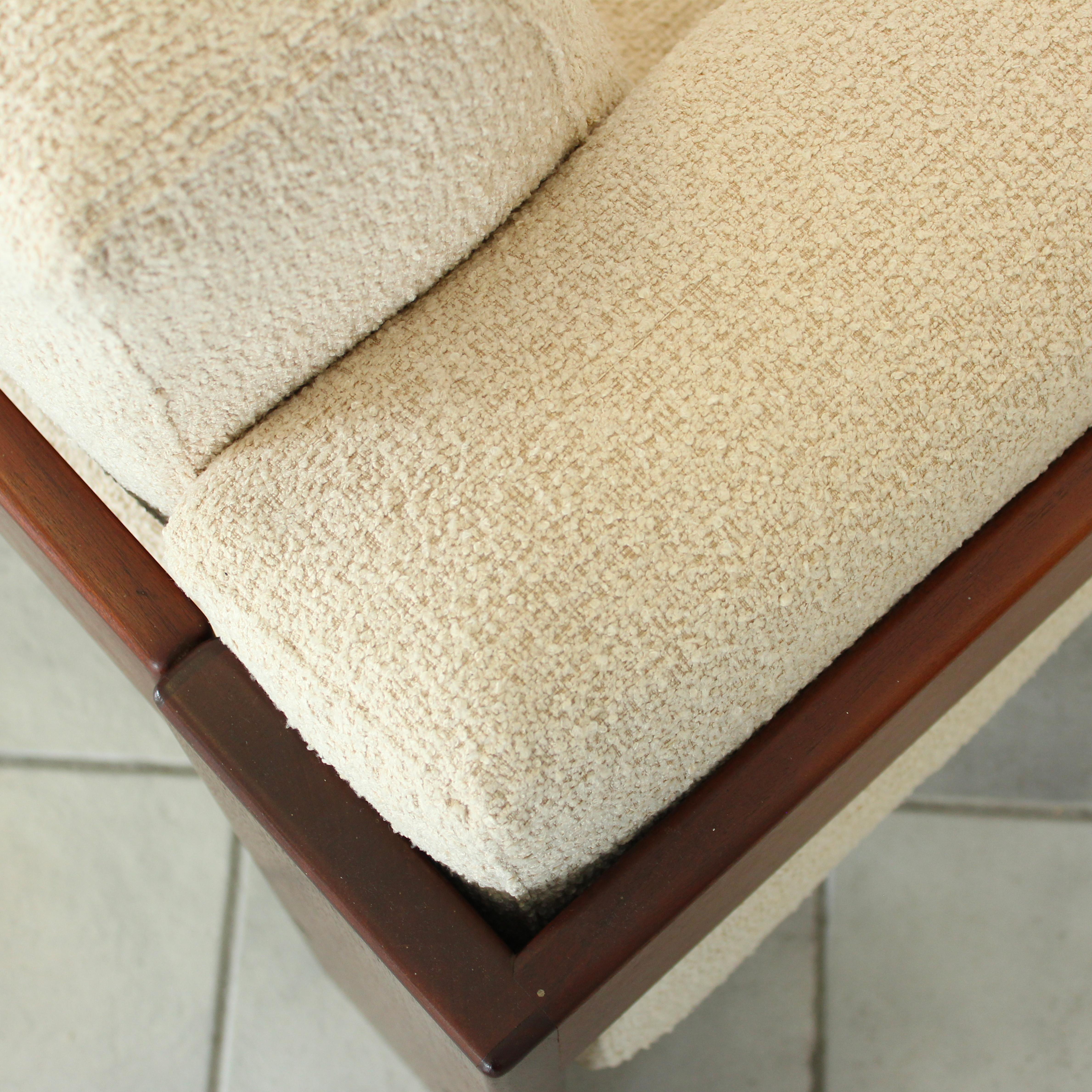 Afra & Tobia Scarpa Canapé deux places en bouclier blanc cassé Bastiano pour Gavina, 1966 en vente 8