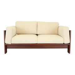 Afra & Tobia Scarpa Off-White Boucle Bastiano Two Seater Sofa for Gavina, 1966