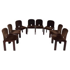 Afra & Tobia Scarpa, Eight chairs mod. 121, prod. Cassina, 1965