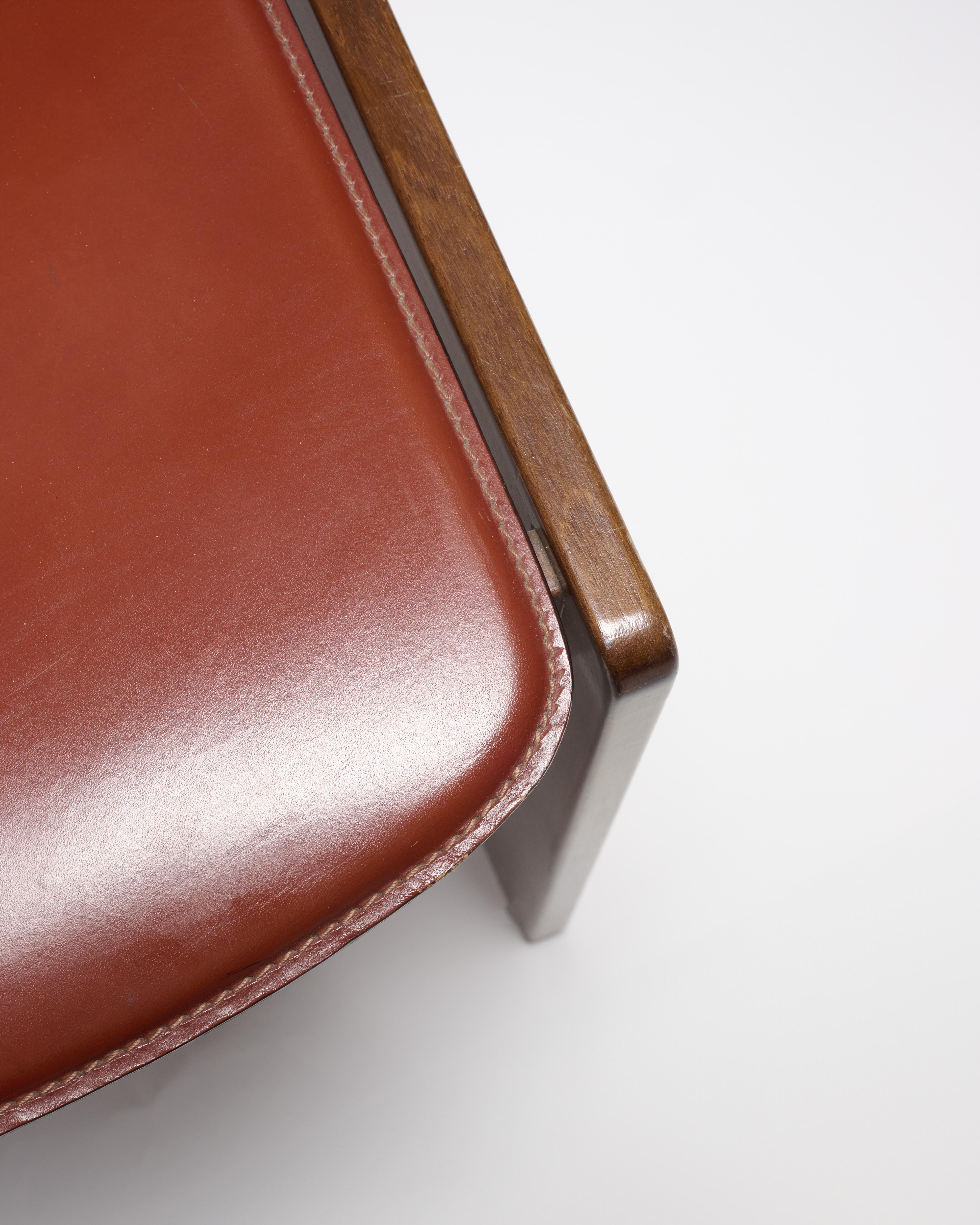 Afra & Tobia Scarpa, Pair of ‘121’ Dining Chairs, Cassina, Italy, 1965 In Good Condition For Sale In New York, NY