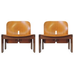 Afra & Tobia Scarpa Pair of 925 Easy Chairs for Cassina, Italy, 1966