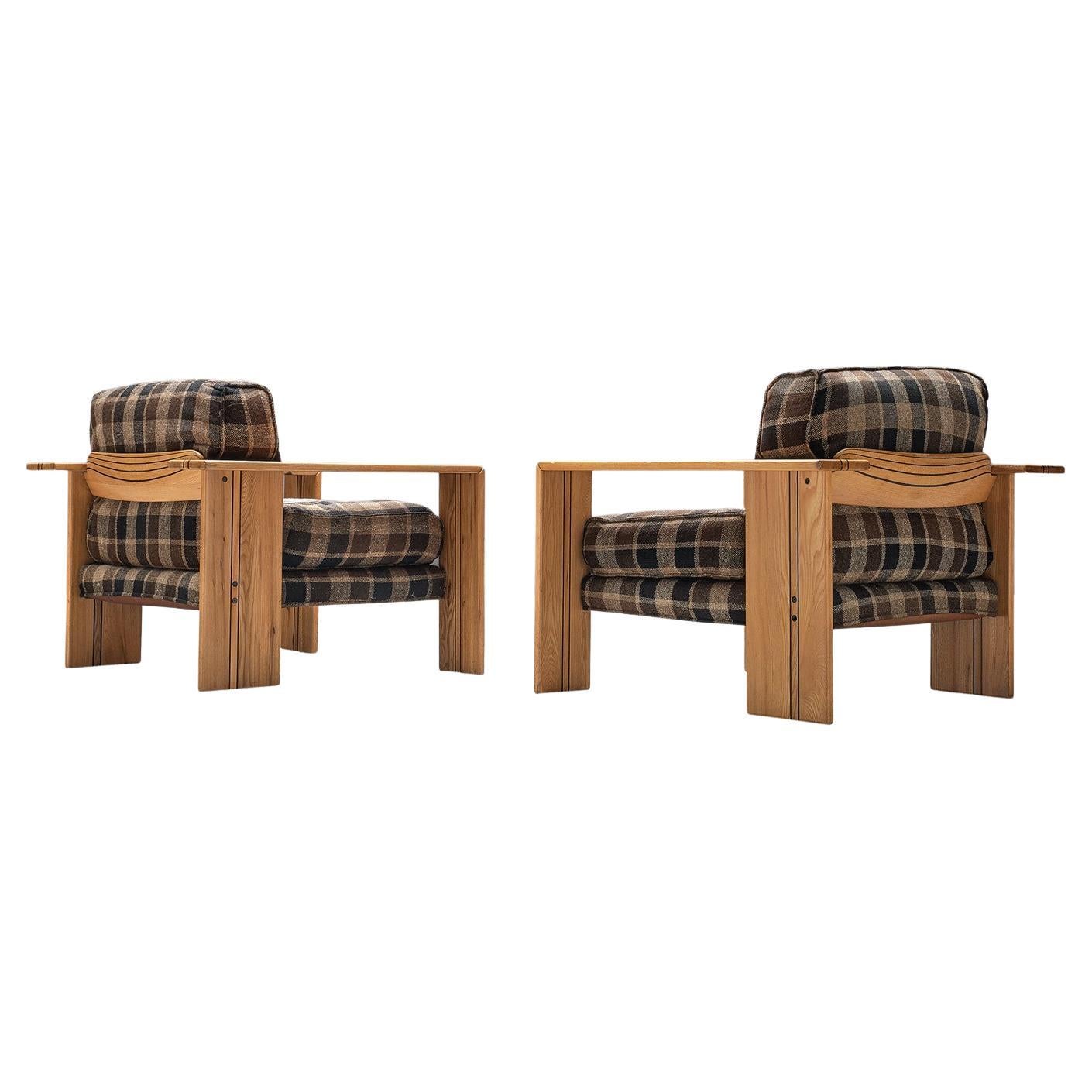 Afra & Tobia Scarpa Pair of 'Artona' Lounge Chairs in Ash 