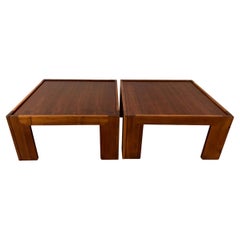 Afra & Tobia Scarpa, Paar niedrige Tische, Modell 771, Cassina, 1960er Jahre