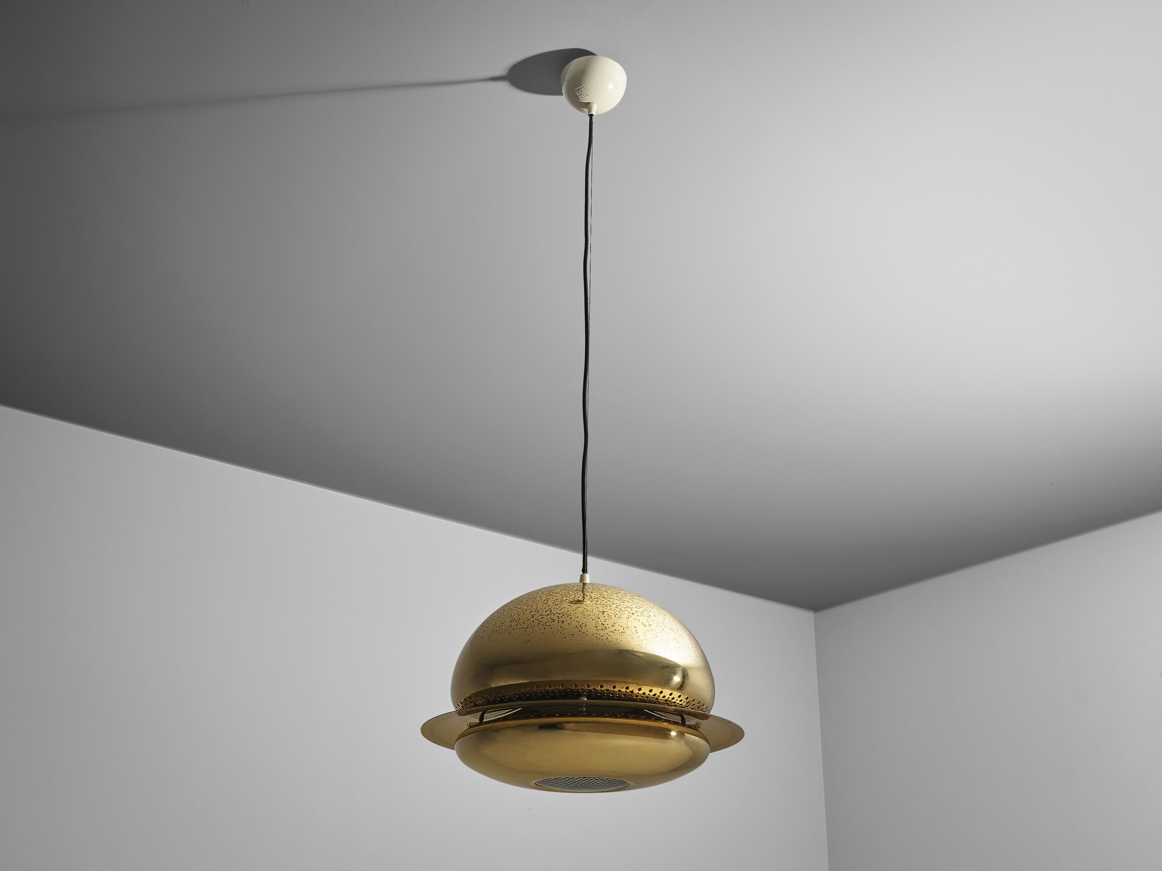 Afra & Tobia Scarpa Pendant Lamp ‘Nictea’ in Patinated Brass 3