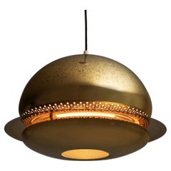 Afra & Tobia Scarpa Pendant Lamp ‘Nictea’ in Patinated Brass