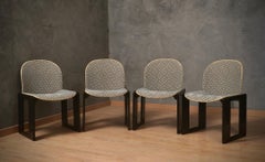 Afra & Tobia Scarpa per Cassina Model 121 Fabric and Beech Dinning Chairs, 1967
