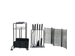 Afra & Tobia Scarpa per Dimensione Fuoco Set da Camino, Italia 1970s