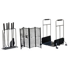 Afra 
Tobia Scarpa per Dimensione Fuoco Set da Camino, Italia 1970s