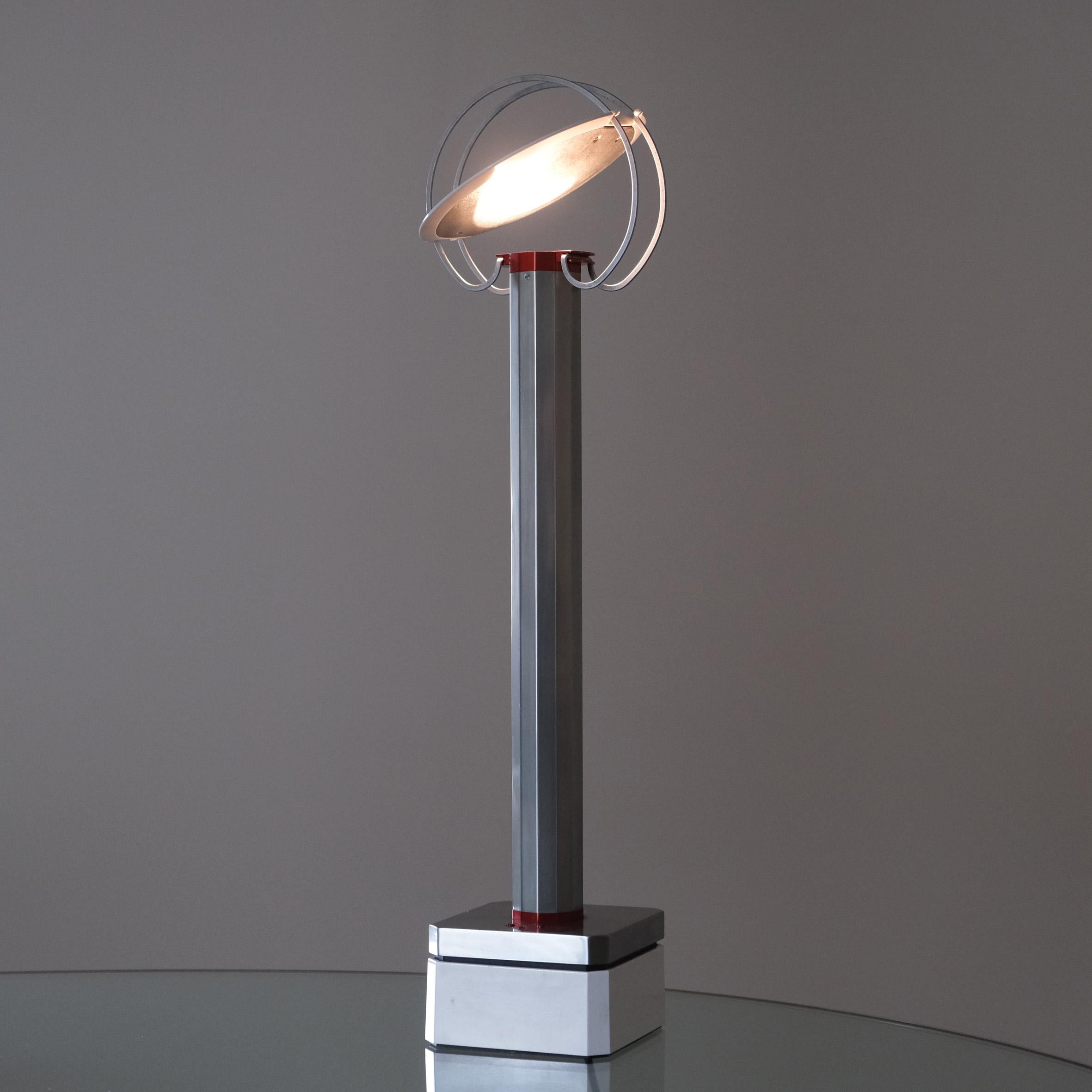 Aluminum Afra & Tobia Scarpa, Perpetua, Table Lamp, Flos, 1981 For Sale