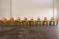 Sedie da pranzo in compensato di Afra & Tobia Scarpa, 1973, Set di 8