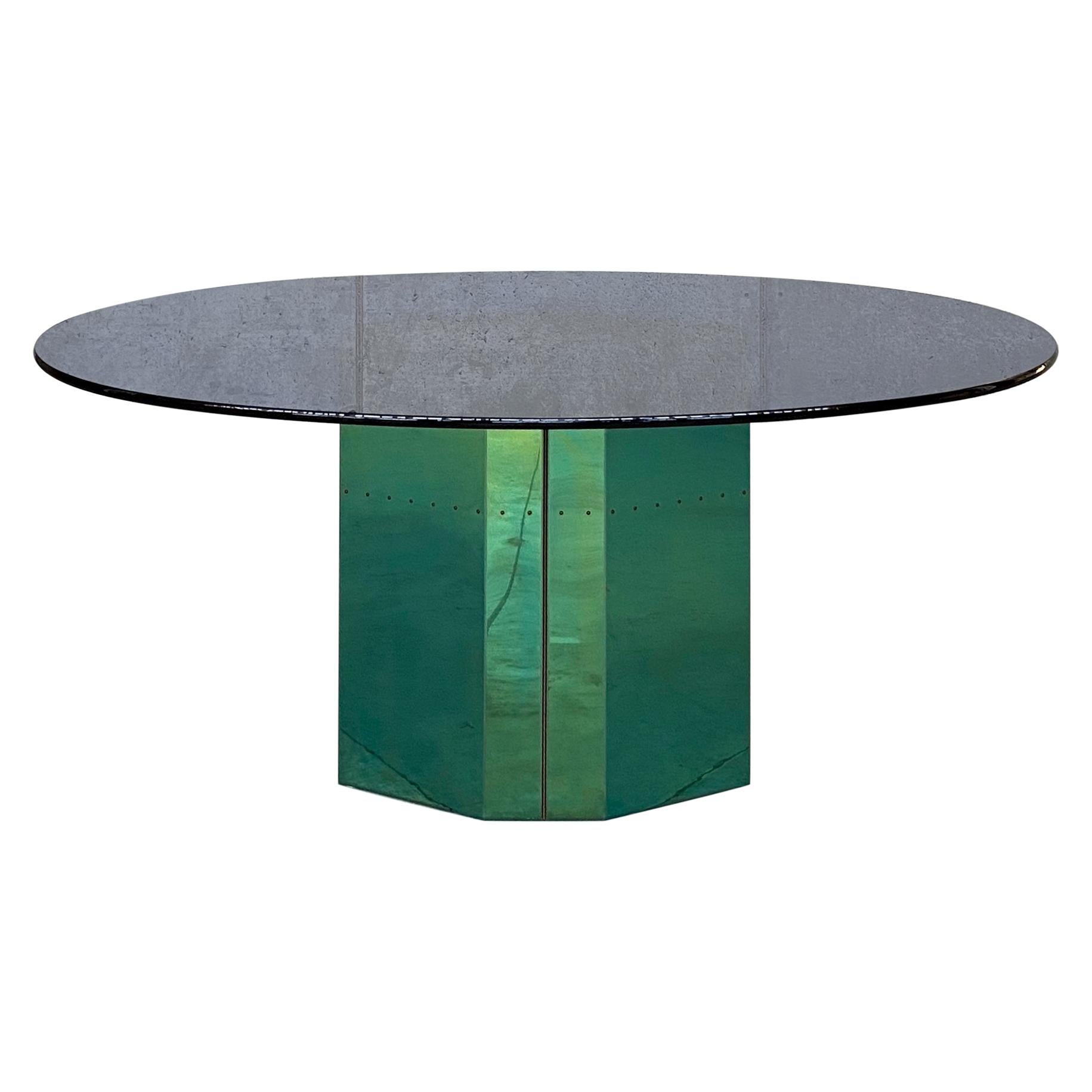 Afra & Tobia Scarpa "Polygonon" Oval Table by B&B Italia, 1980