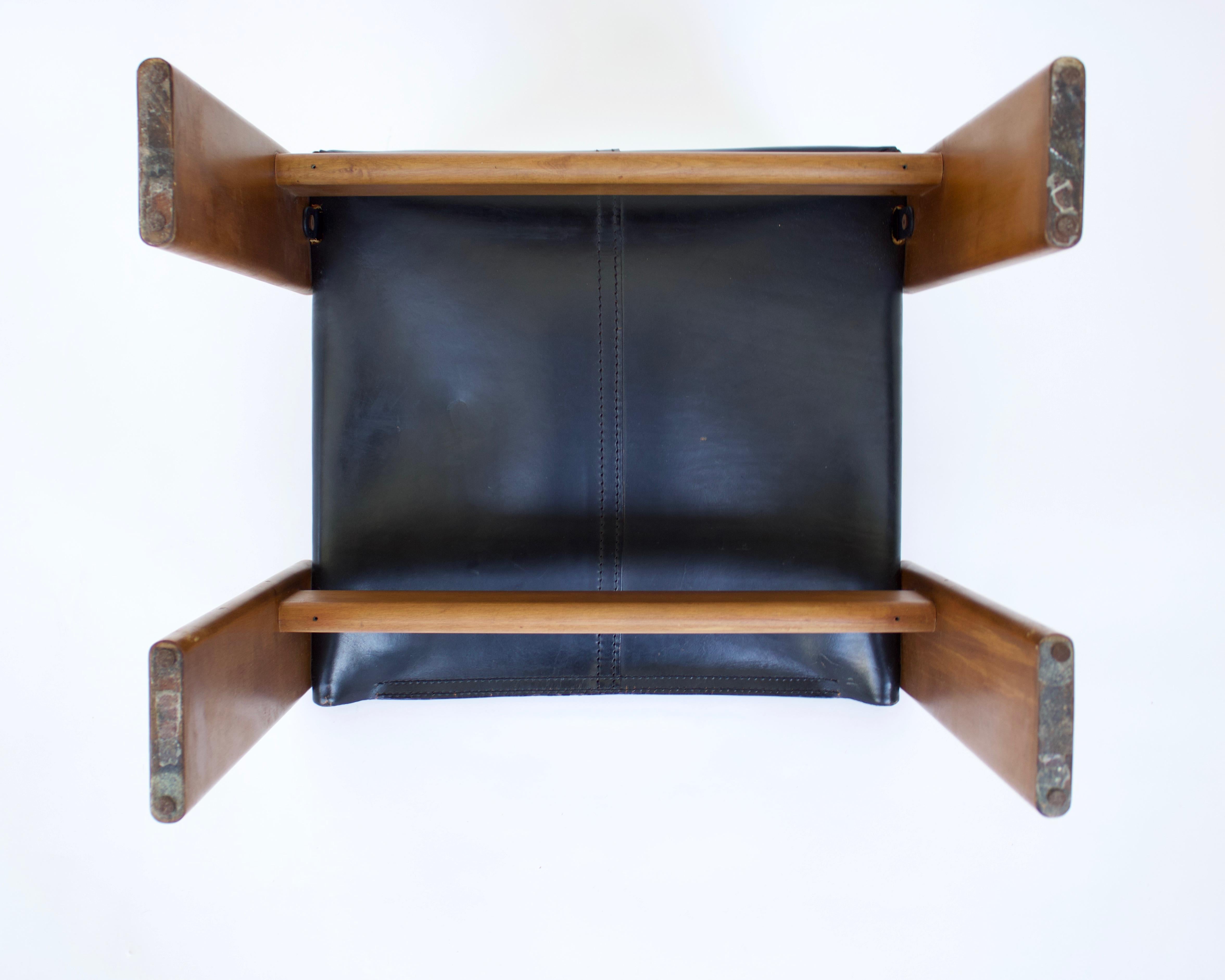 Afra & Tobia Scarpa Set of Four Monk Chairs for Molteni, circa 1974 For Sale 2