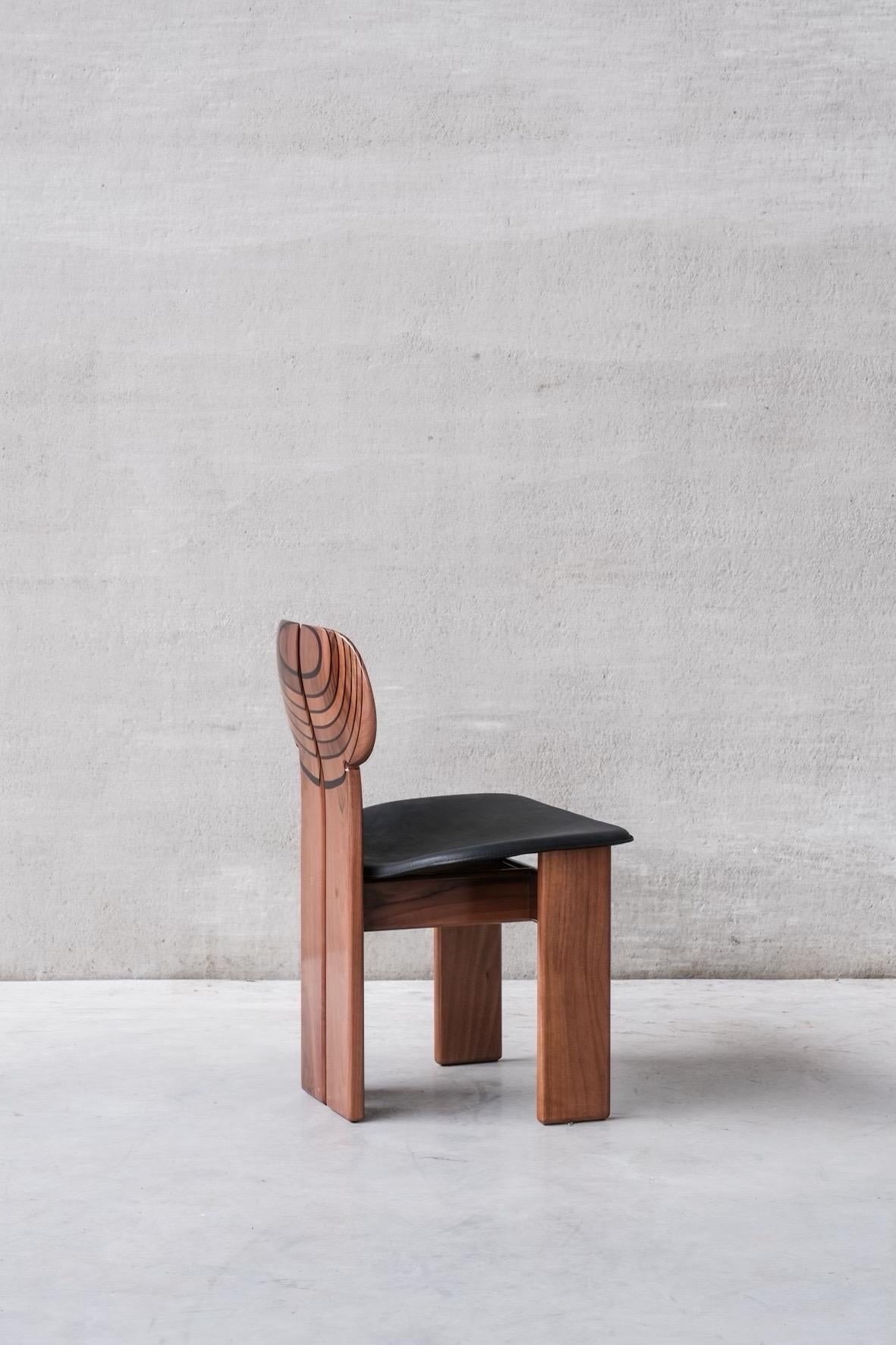 Fin du 20e siècle Afra & Tobia Scarpa Ensemble de six chaises de salle à manger 