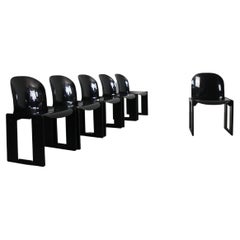 Afra & Tobia Scarpa Set of Six Dialogo Chairs in Oak and Fiberglass for B&B 70s