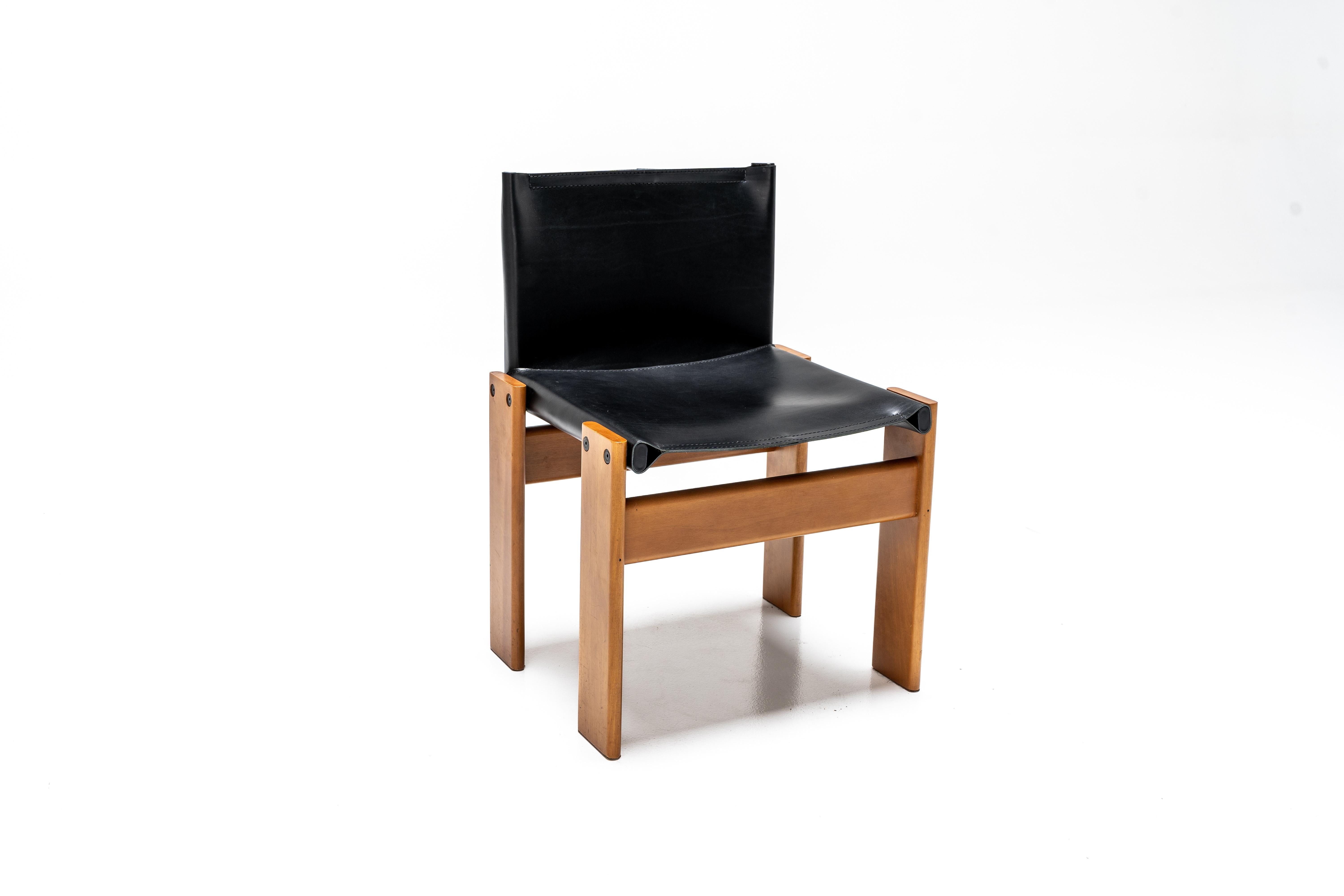 italien Afra & Tobia Scarpa Ensemble de six chaises 