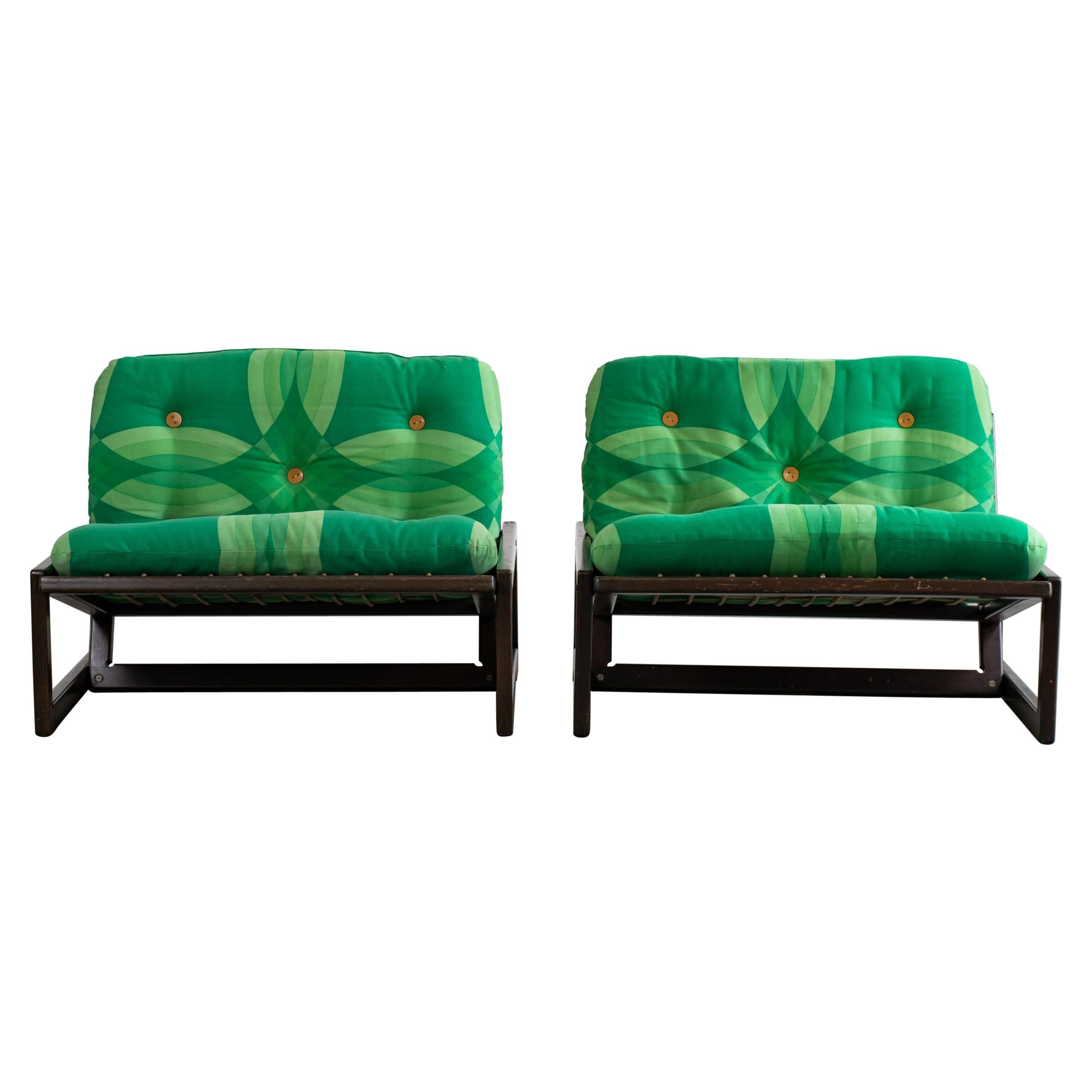 Afra & Tobia Scarpa Set of Two Chairs Carlotta for Cassina, 1967