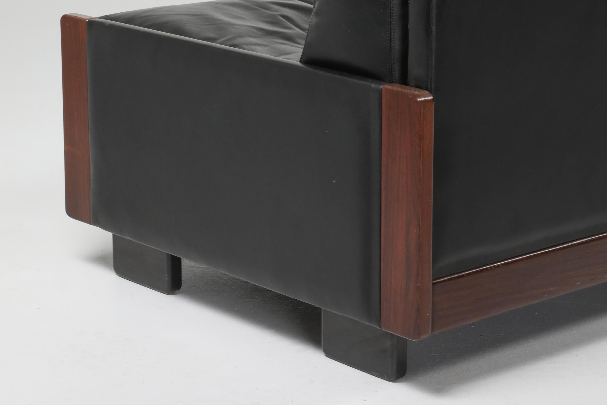 Leather Afra & Tobia Scarpa sofa '920' for Cassina