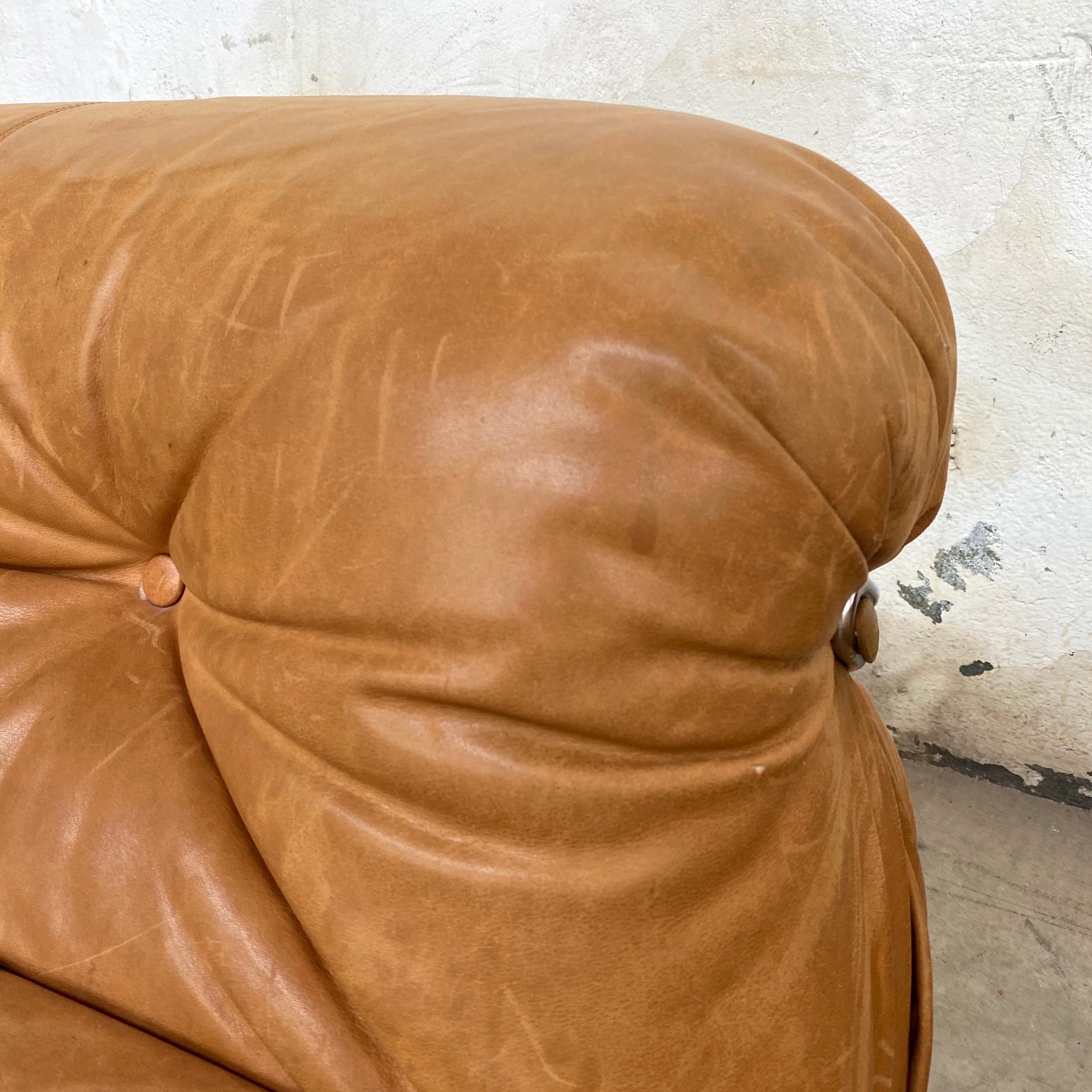 Afra & Tobia Scarpa “Soriana” Leather Chairs for Cassina, 1969 10