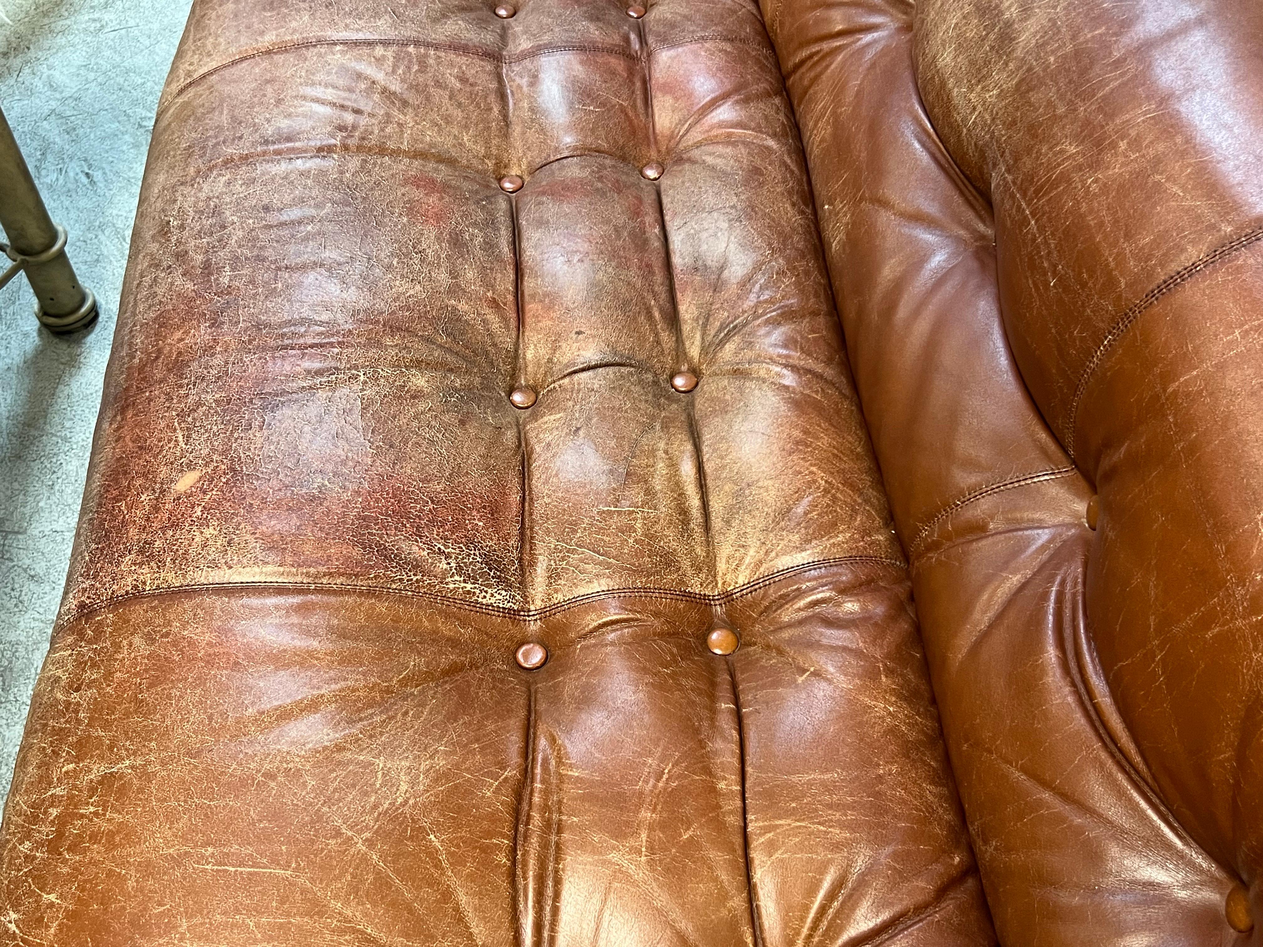 Afra Tobia Scarpa Soriana Leather Sofa Cassina 3