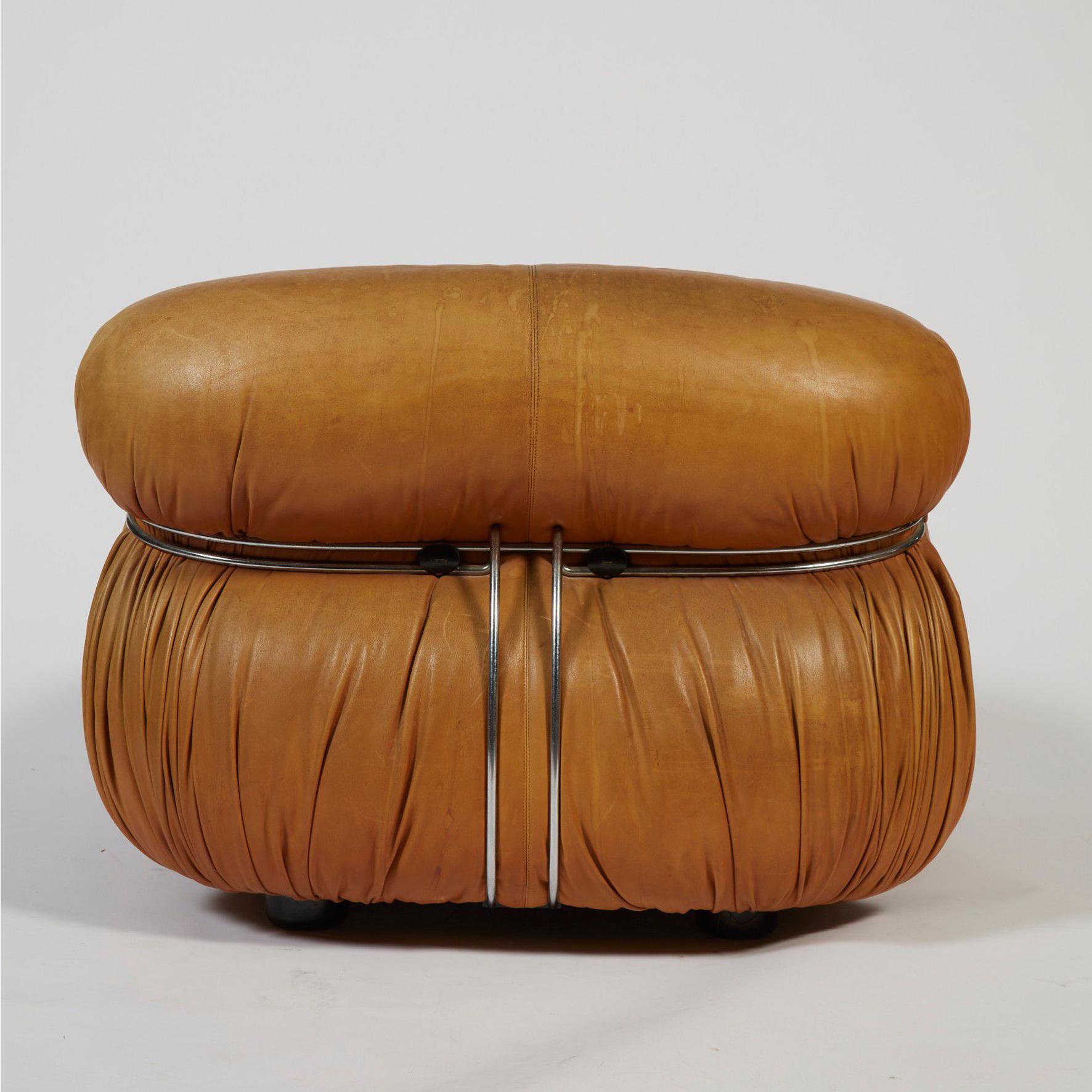 Italian Afra & Tobia Scarpa, Soriana Lounge Chair, Cassina, 1970s